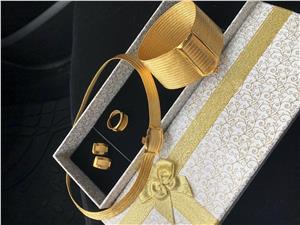 15 Sıra Altın Kaplama Hasır Gümüş Set