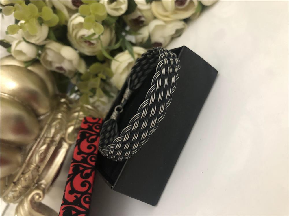 Oksitli Sepet Örgü Model Kazaziye Gümüş Bileklik