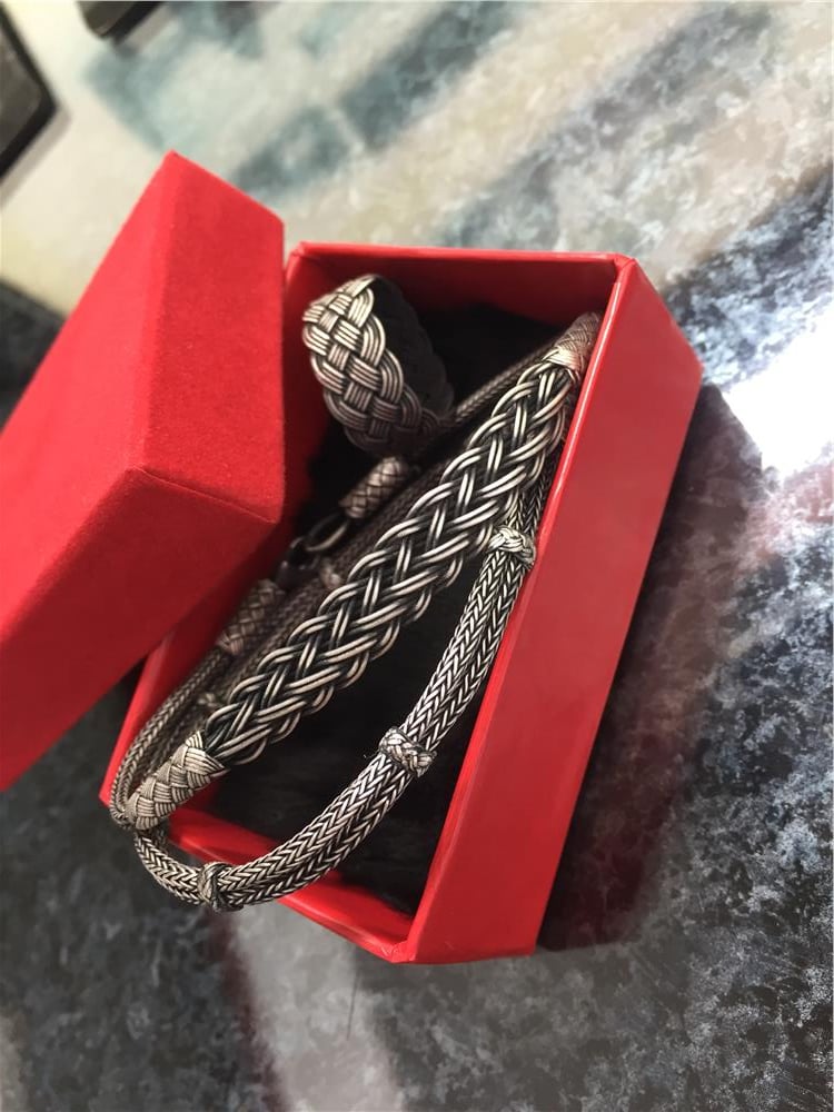 Üçlü Oksitli Gümüş Bileklik&Yüzük Set