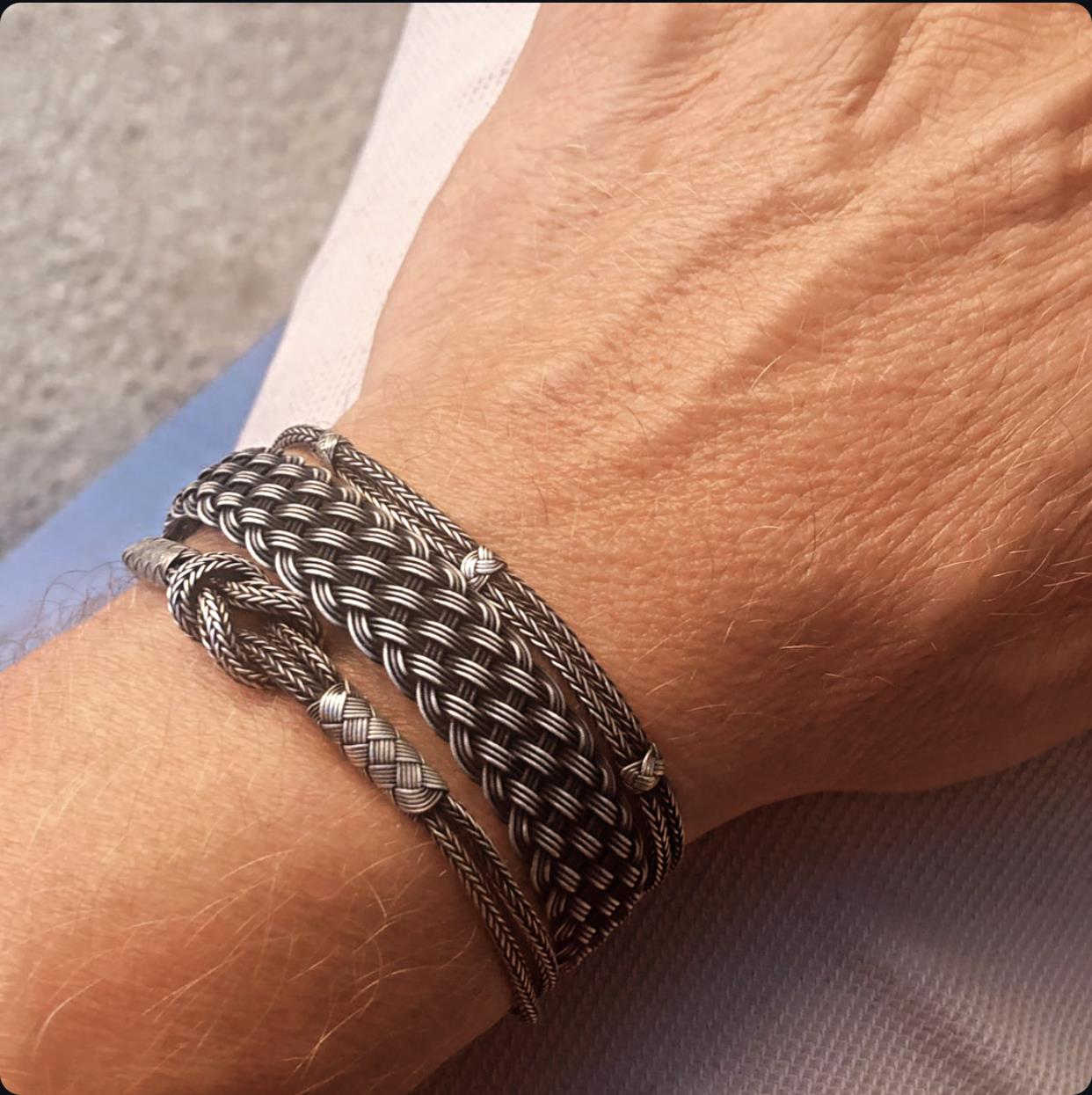 Üçlü oksitli gümüş set 