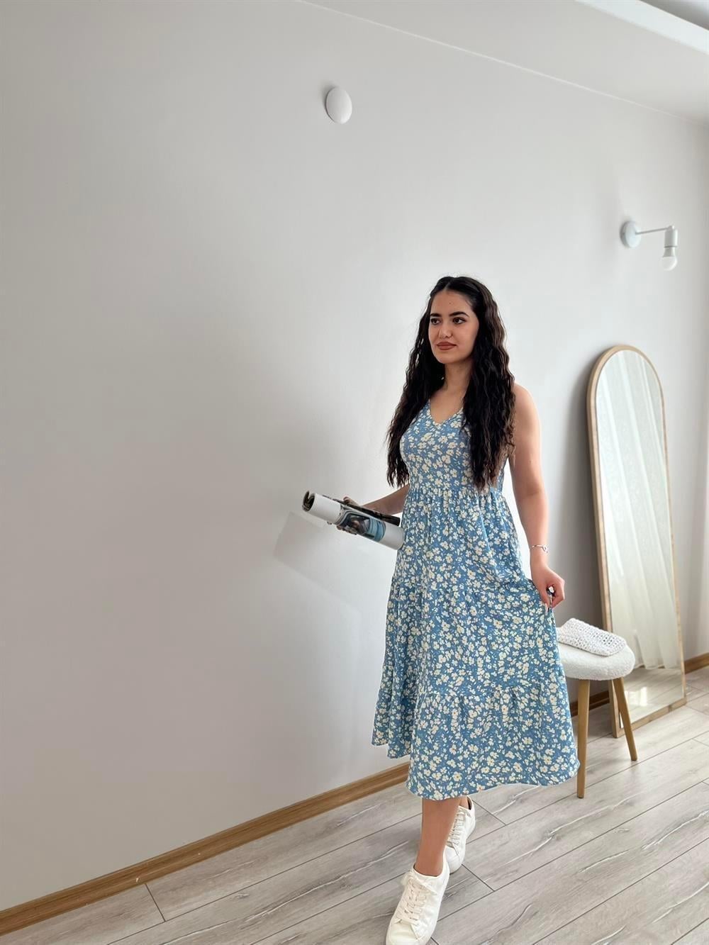 ASKILI RAHAT KALIP BÜRÜMCÜK ELBİSE