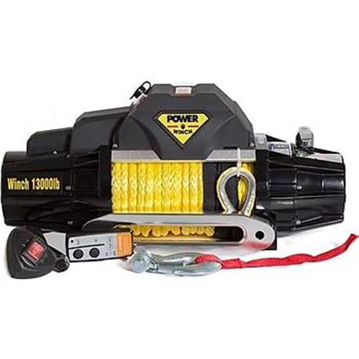 Power Winch 13000 lb Sentetik Halatlı Off-Road 4x4 Elektrikli Vinç (S Serisi) 12V