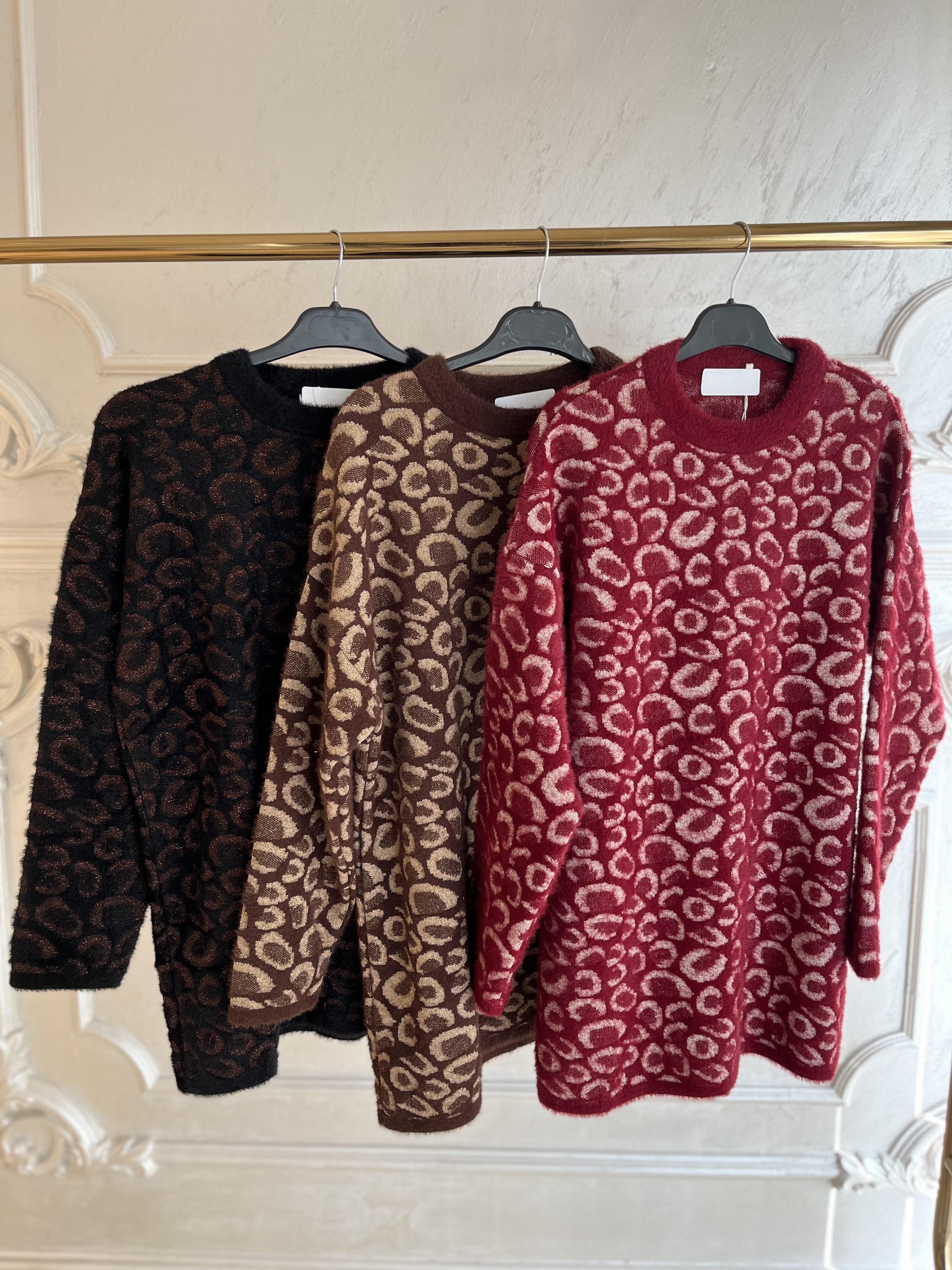 140116 Angora Leoparlı Tunik