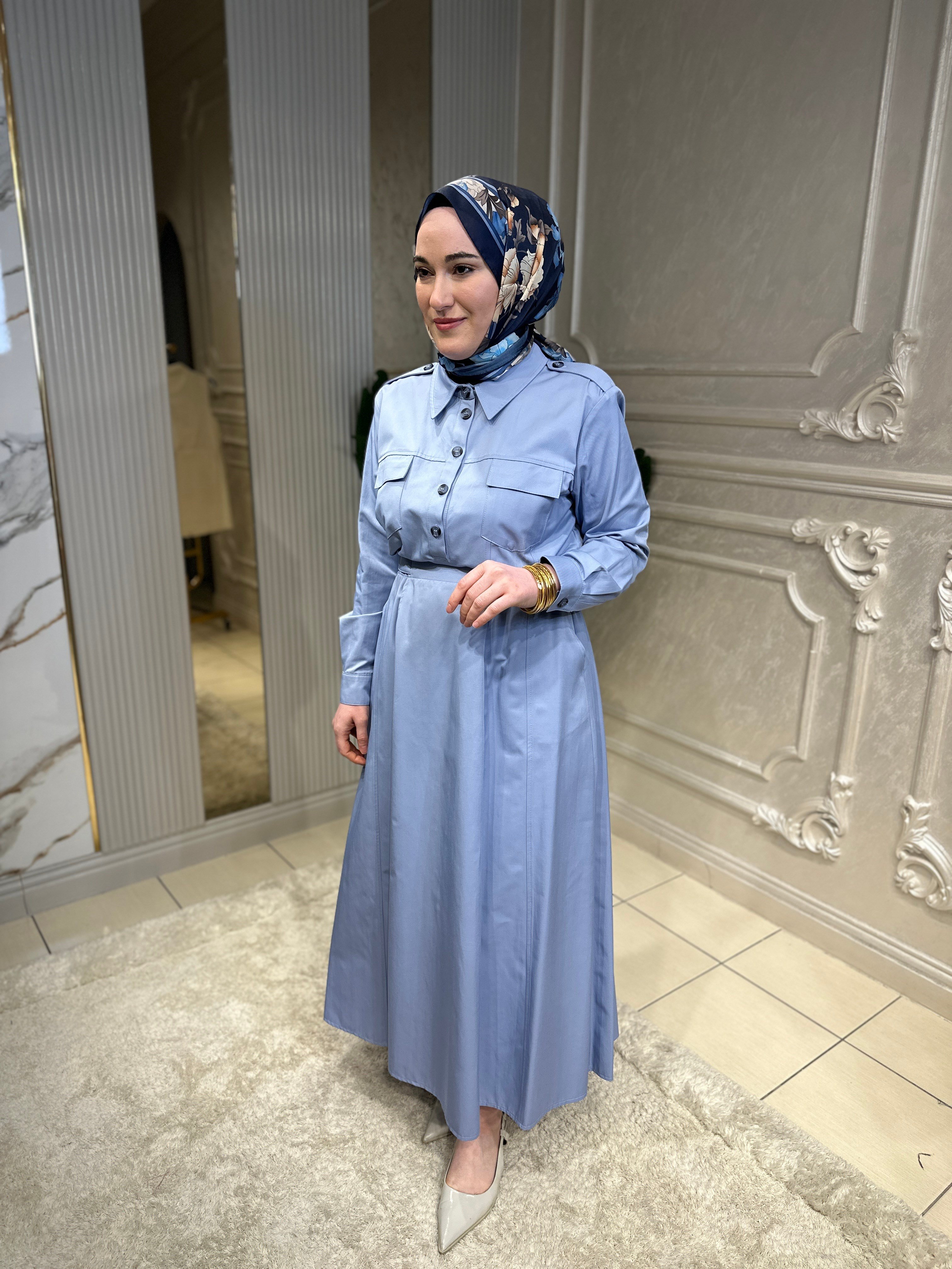 23010 Bel Kemerli Elbise