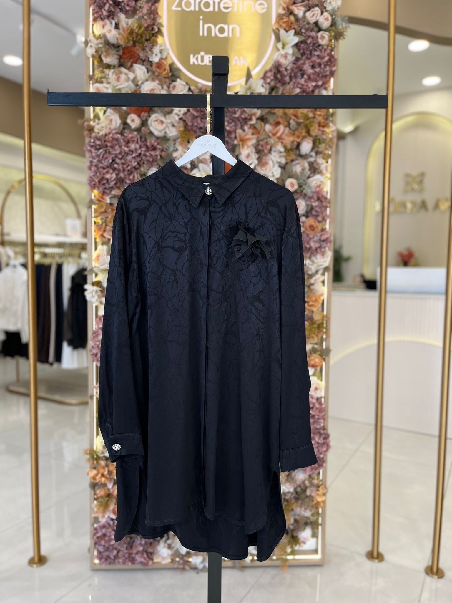 3442 Floş Yaka Tunik