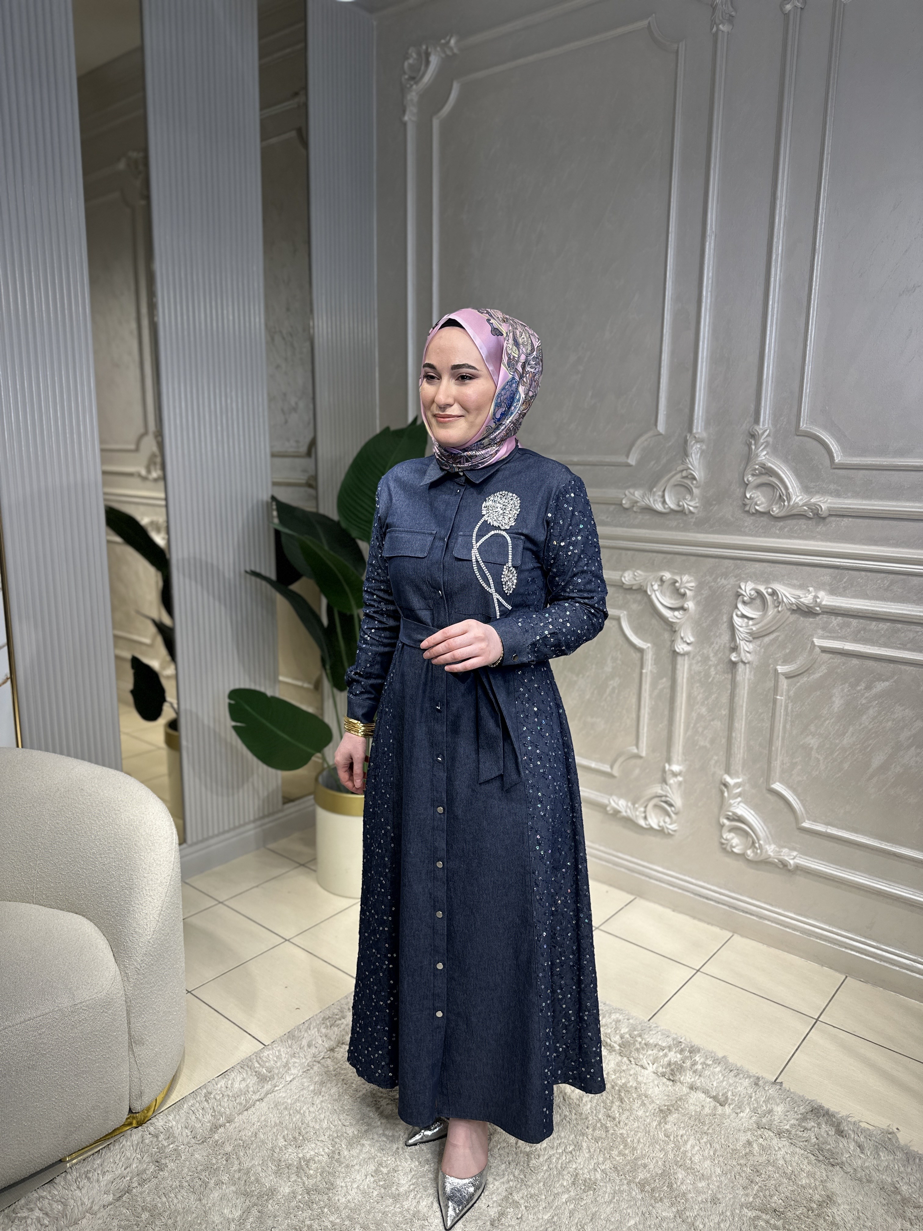 5039 Pulpayet Kombinli Elbise