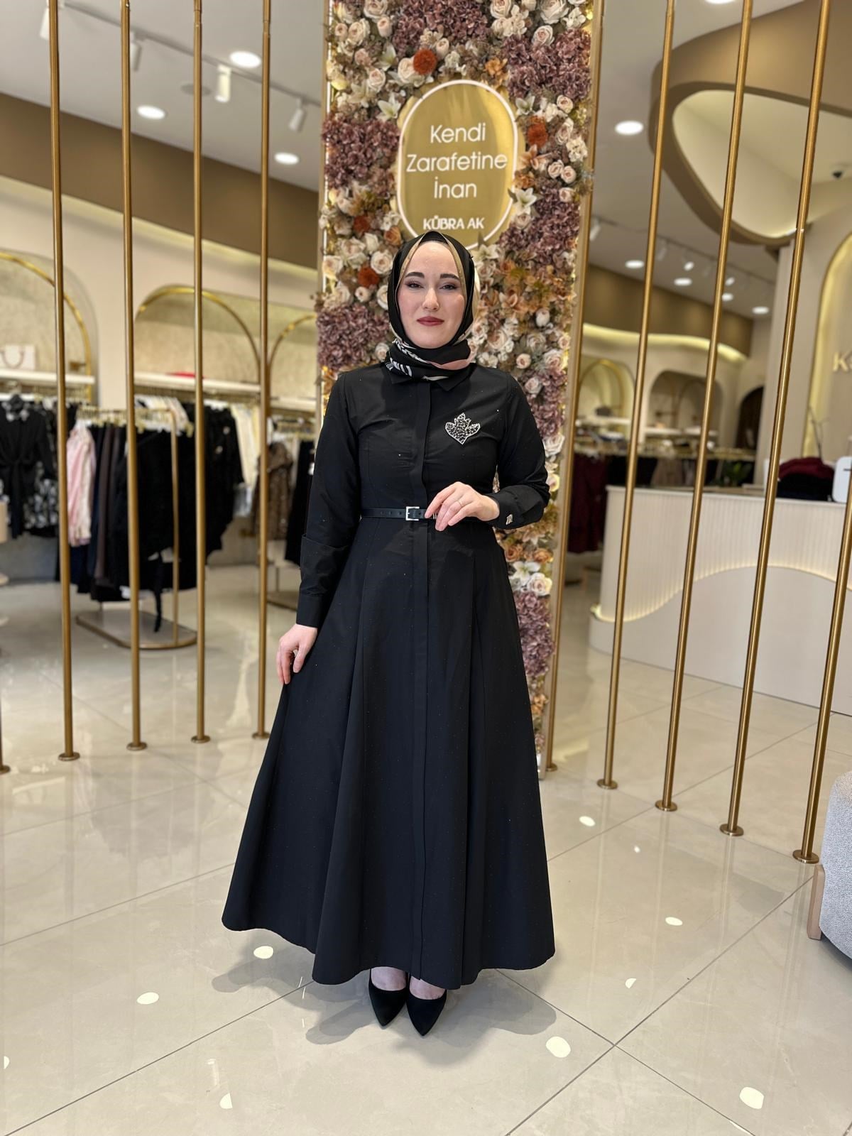 5416 Kamalı Elbise
