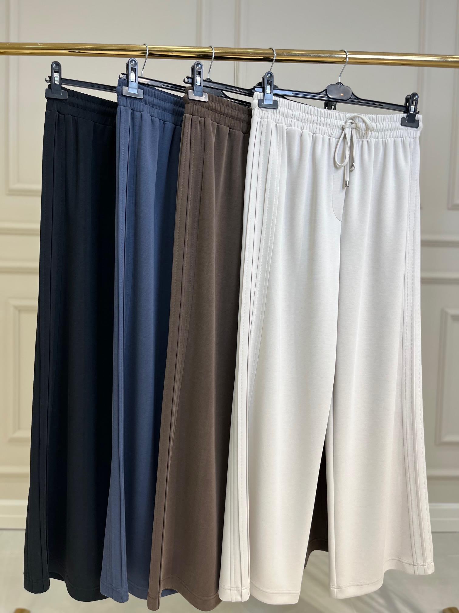 5581 Berlin Yanı Nervülü Geniş Paça Pantolon