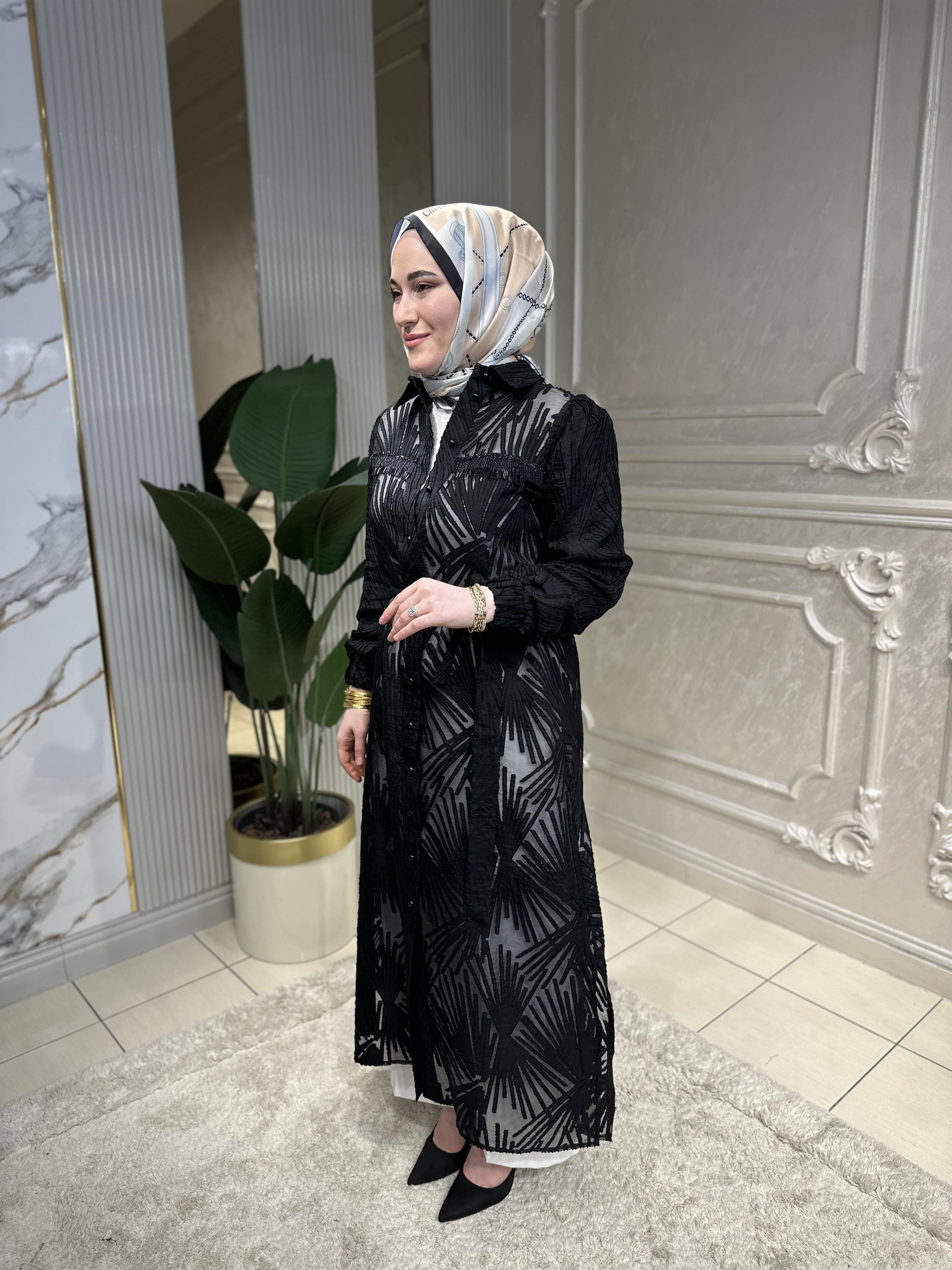 7224 Yakma Jakar Abaya Takım