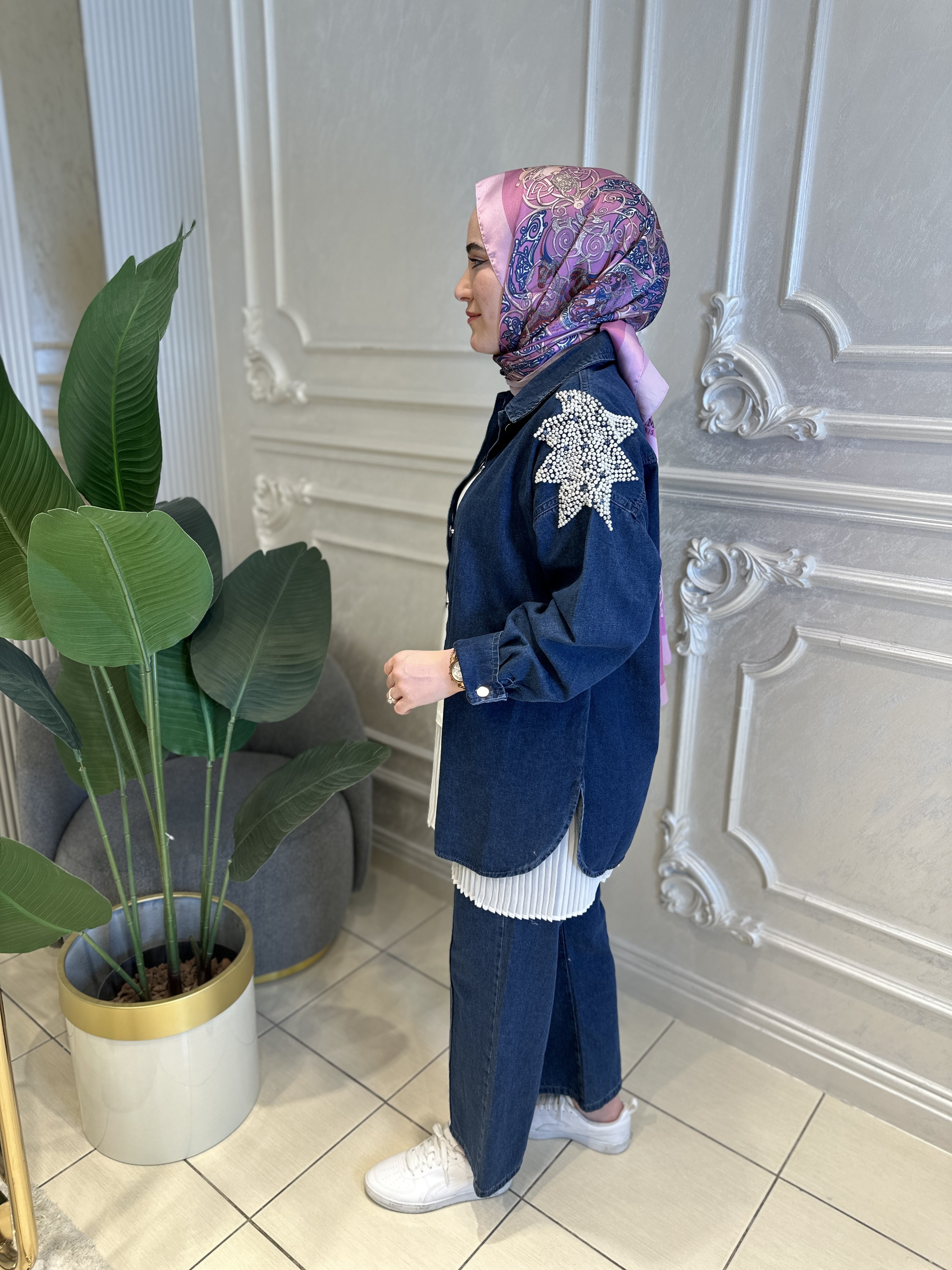 Ak7200 Denim Pantolonlu Takım