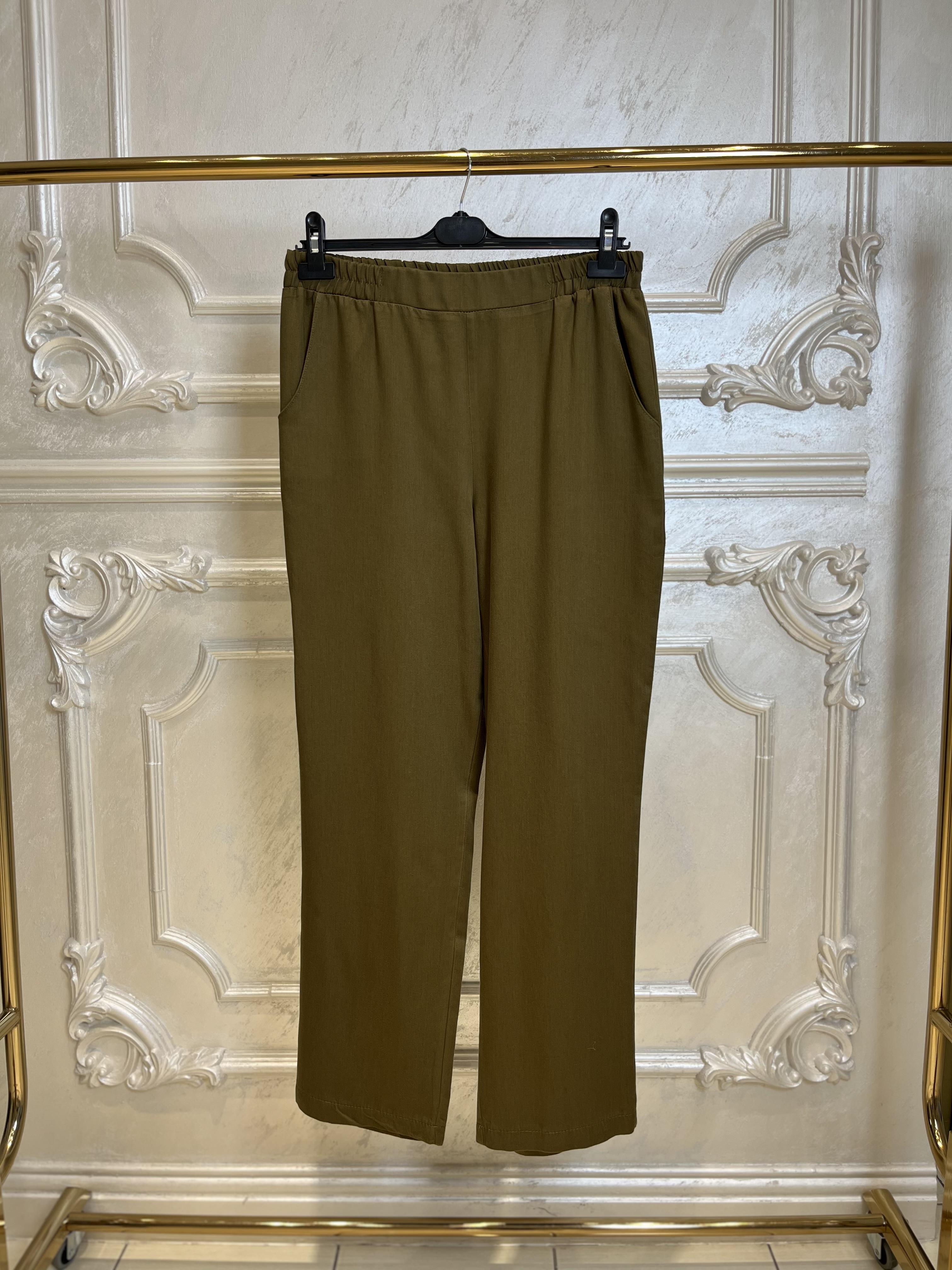 1003 Bol Paça Lastikli Tencel Pantolon