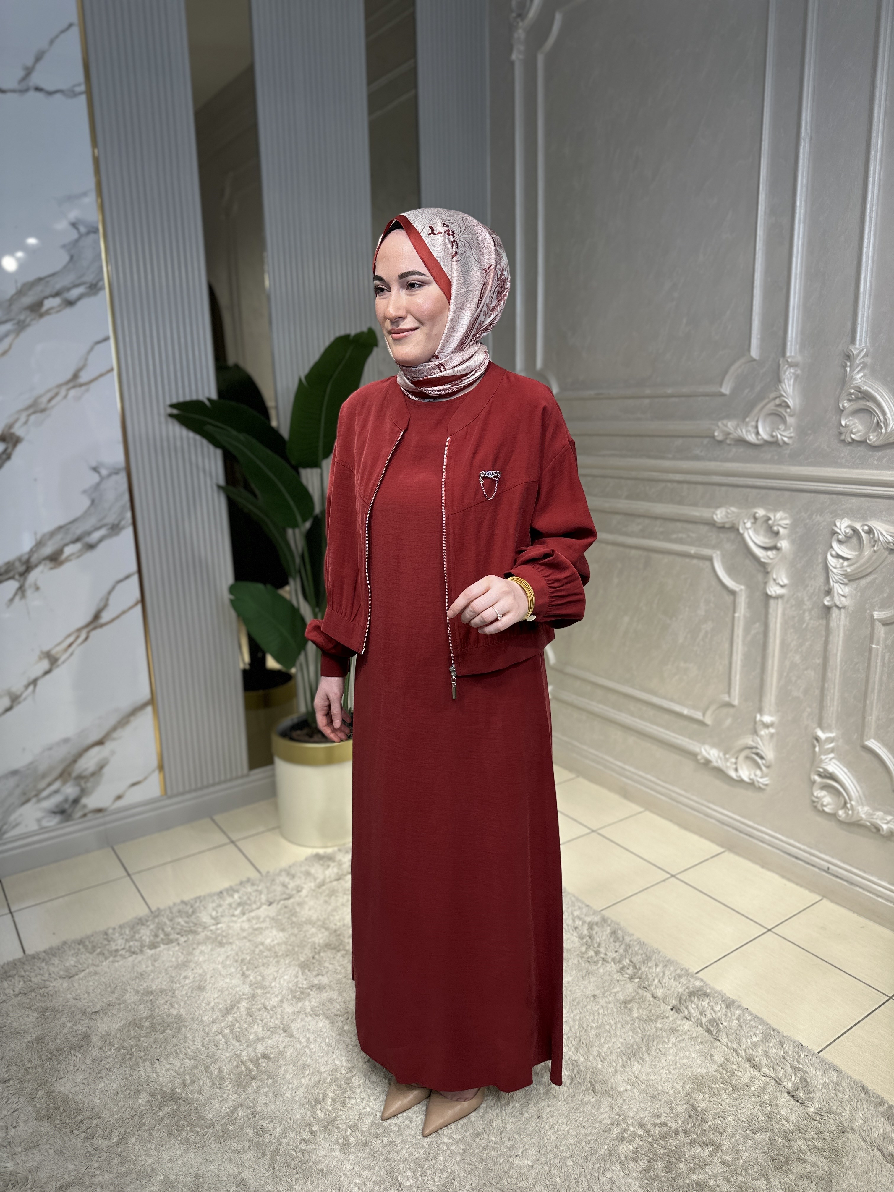 10643 Ceketli Elbise