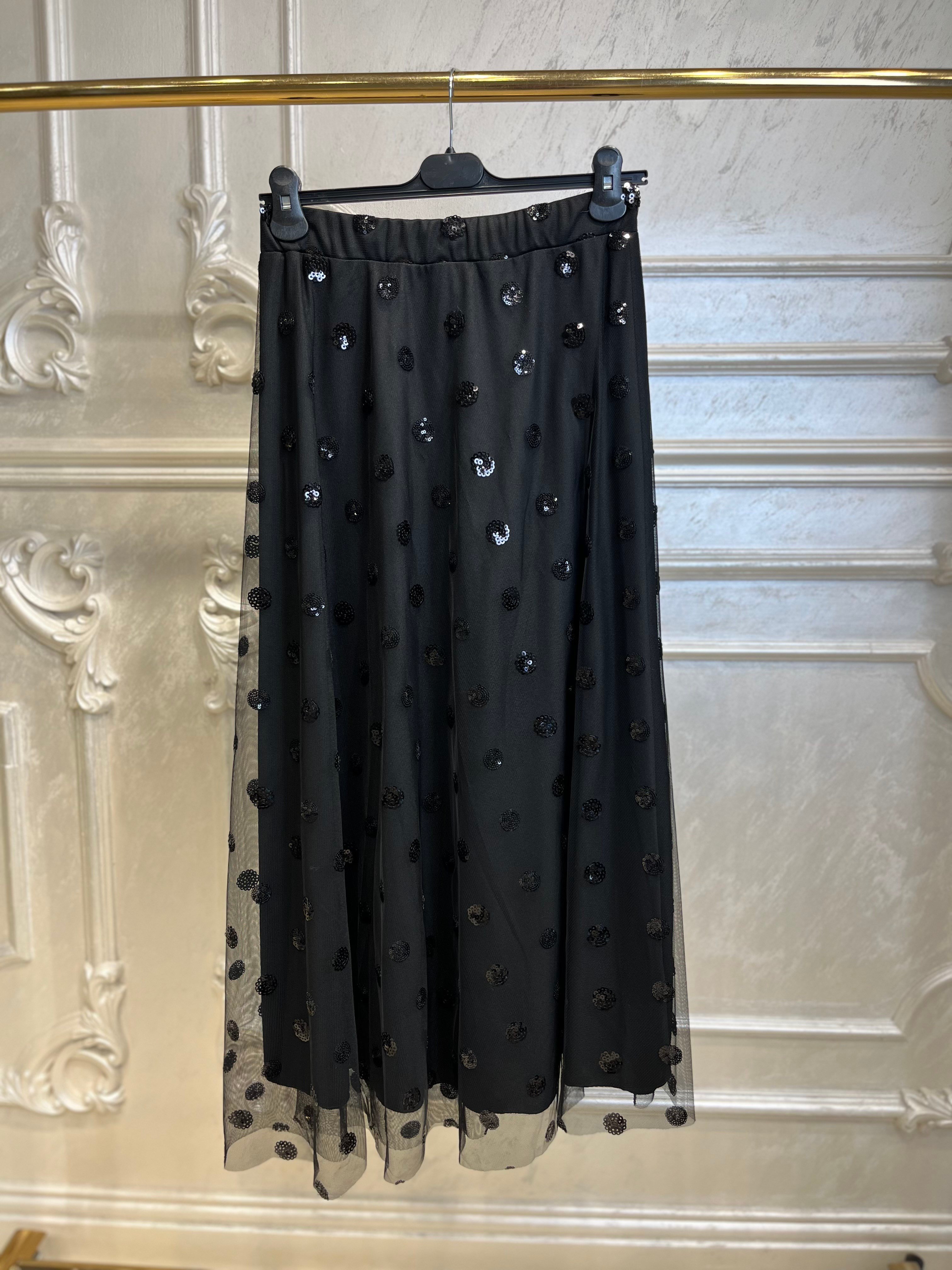1176 Pul Detaylı Etek