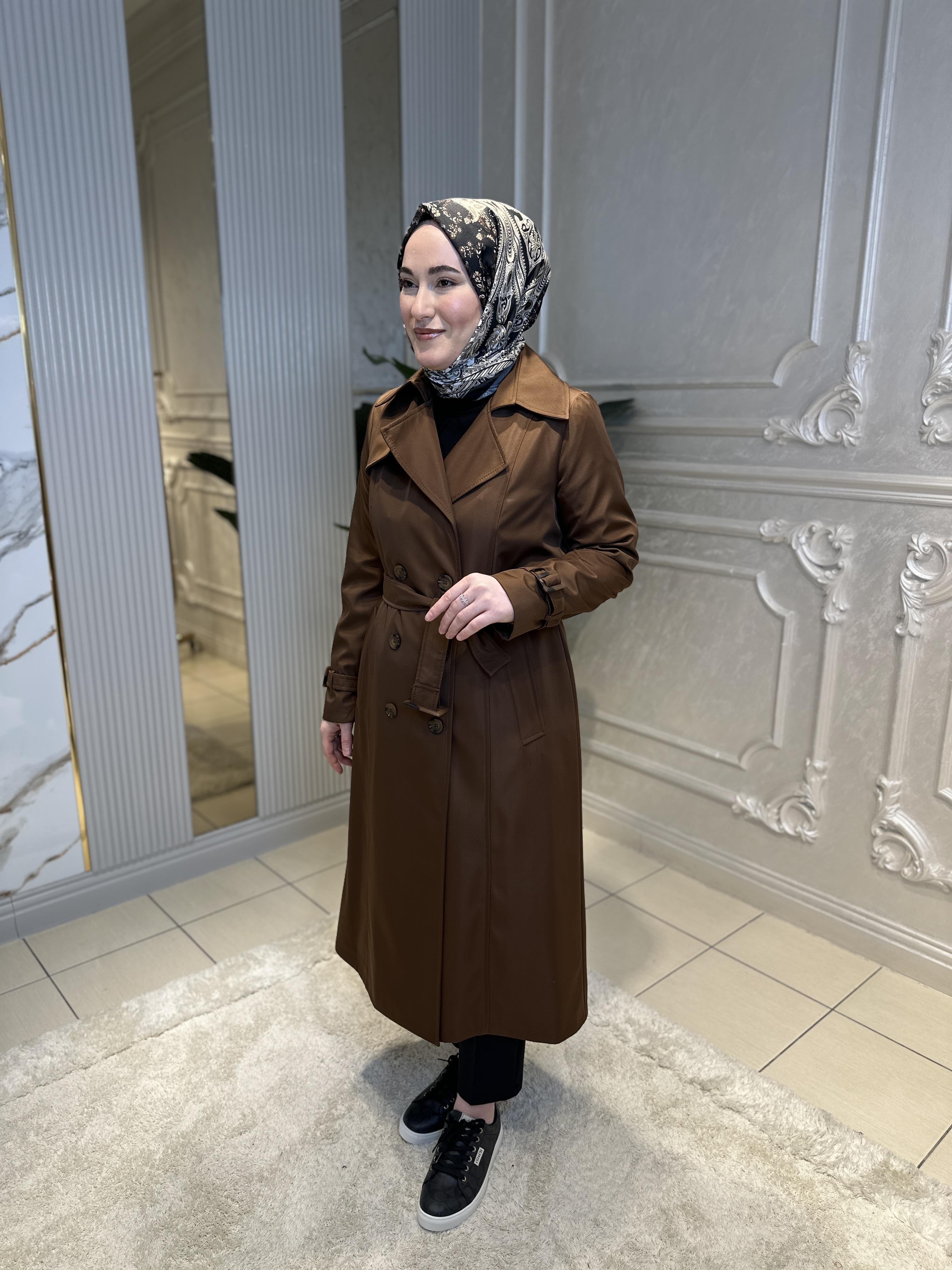 1308 İç Astarlı Premium Trench