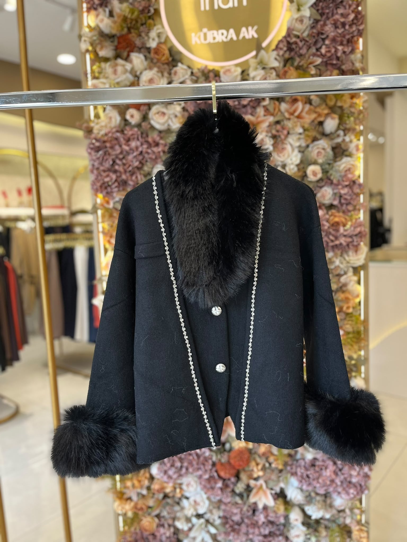 26060 Kürklü Angora Hırka