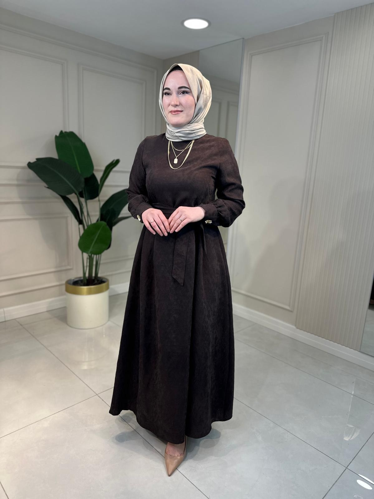 5442 Jakar Flower Desing Elbise