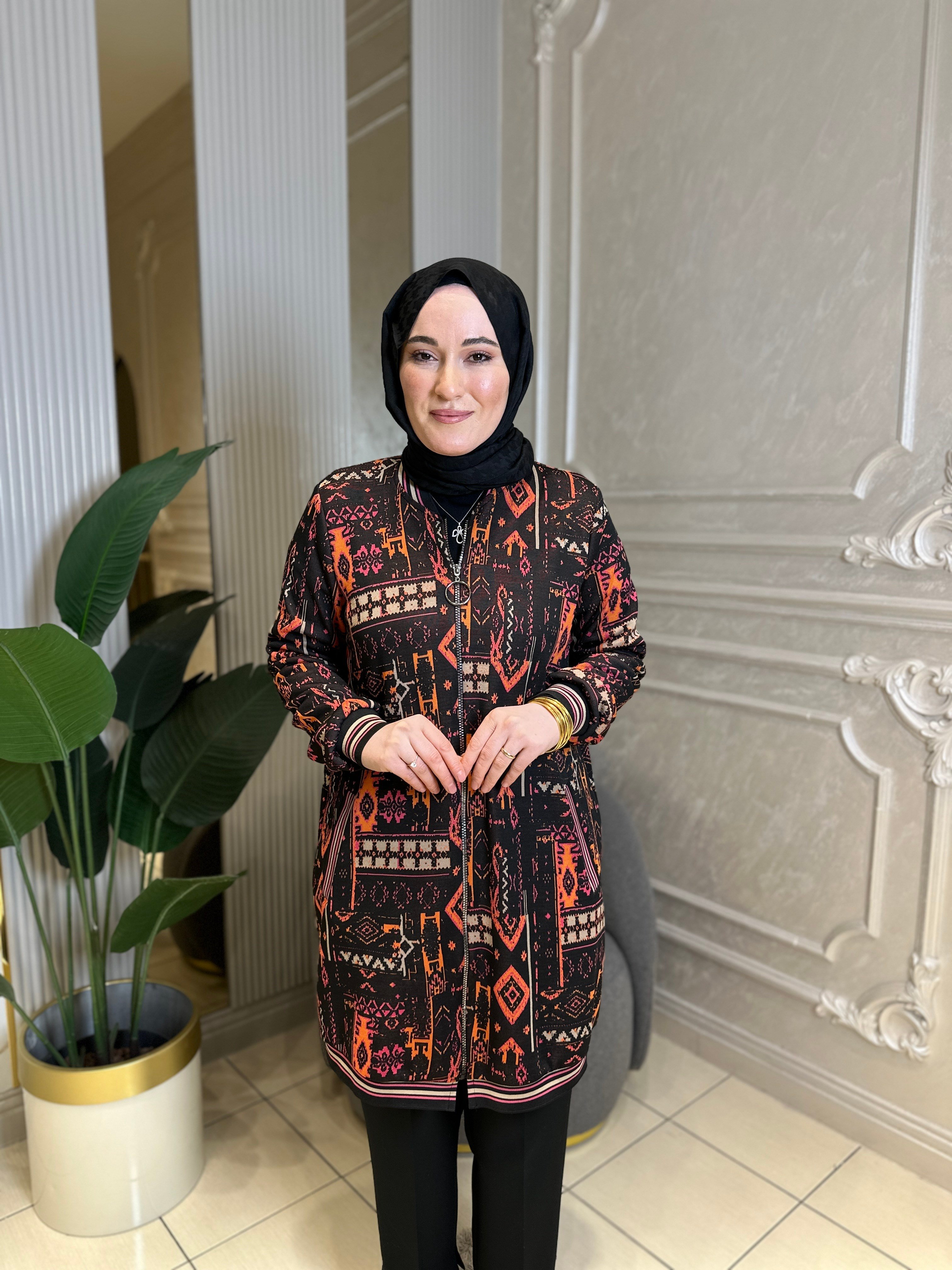 6104 Etnik Desen Bumber Kap
