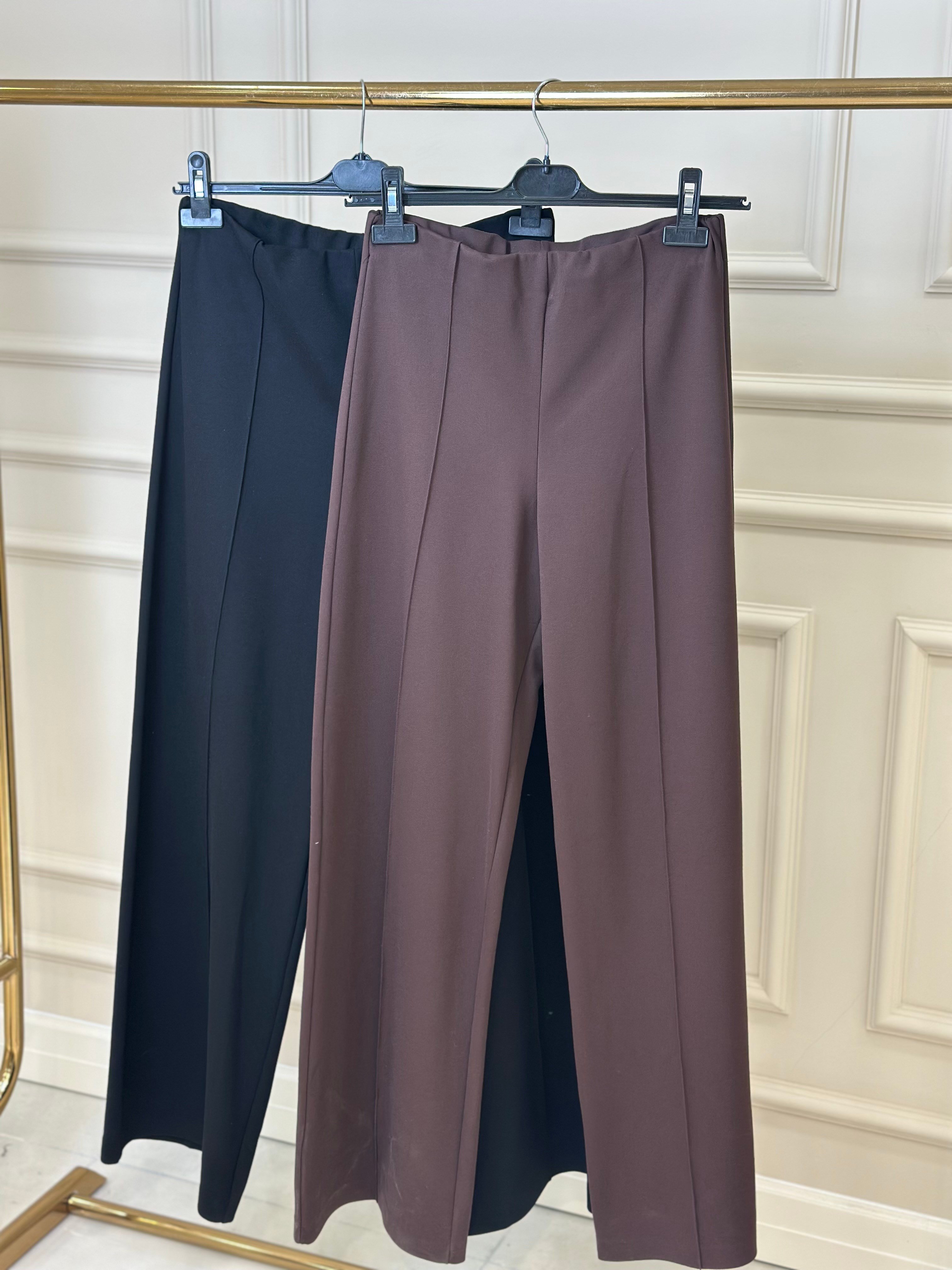 6318 Nervürlü Kemersiz Çelik Pantolon