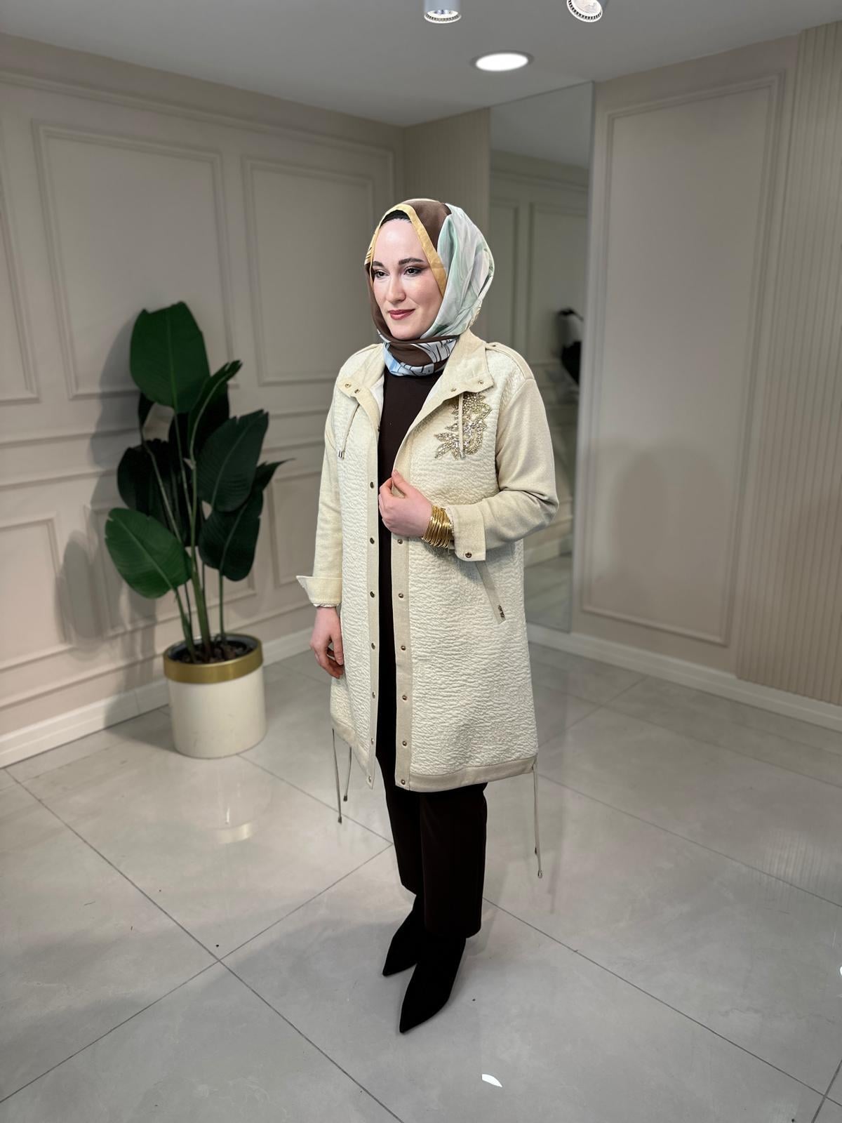 6321 Taşlı Örme Kap