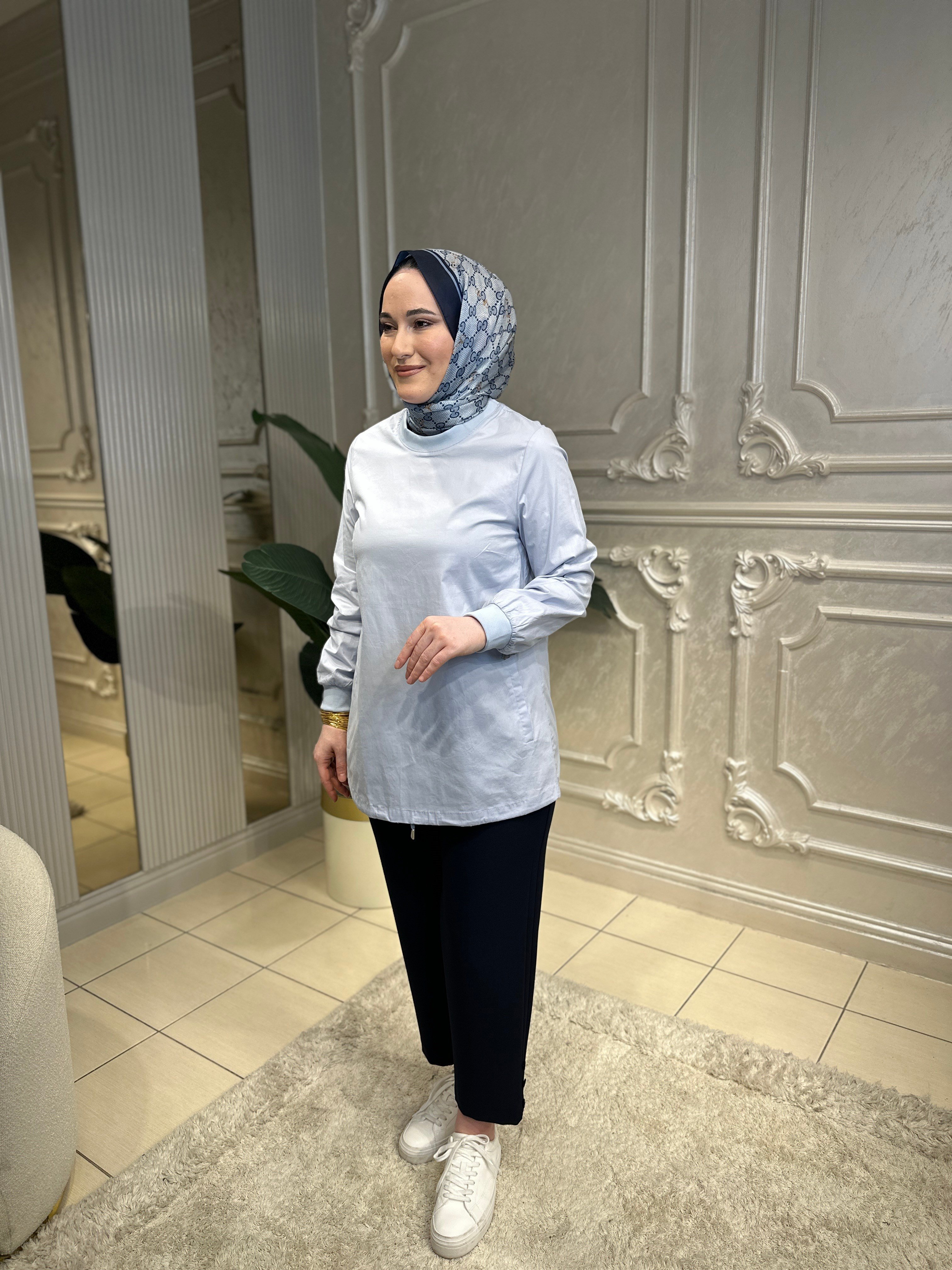 70018 Ribanalı Pamuk Tunik