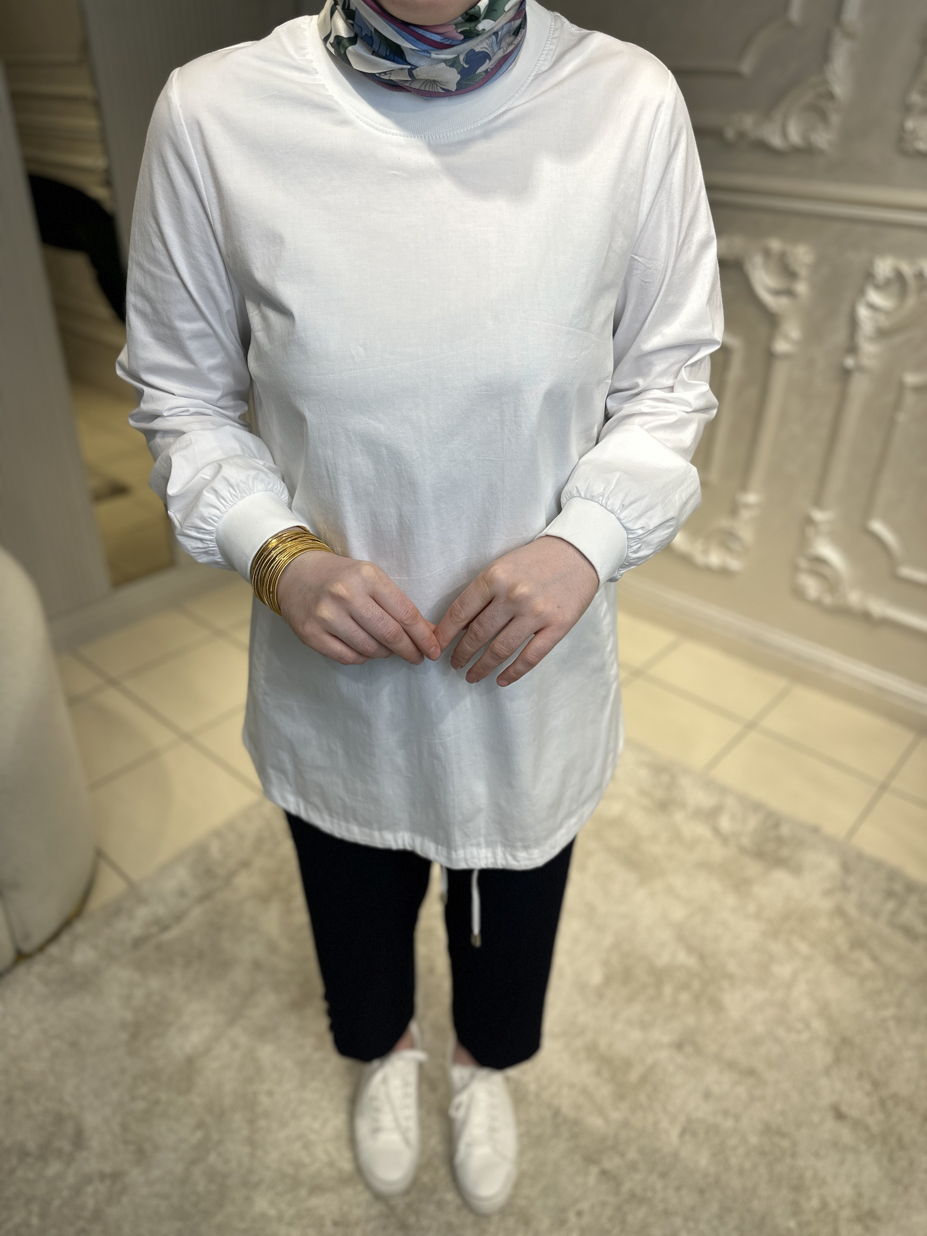 70018 Ribanalı Pamuk Tunik