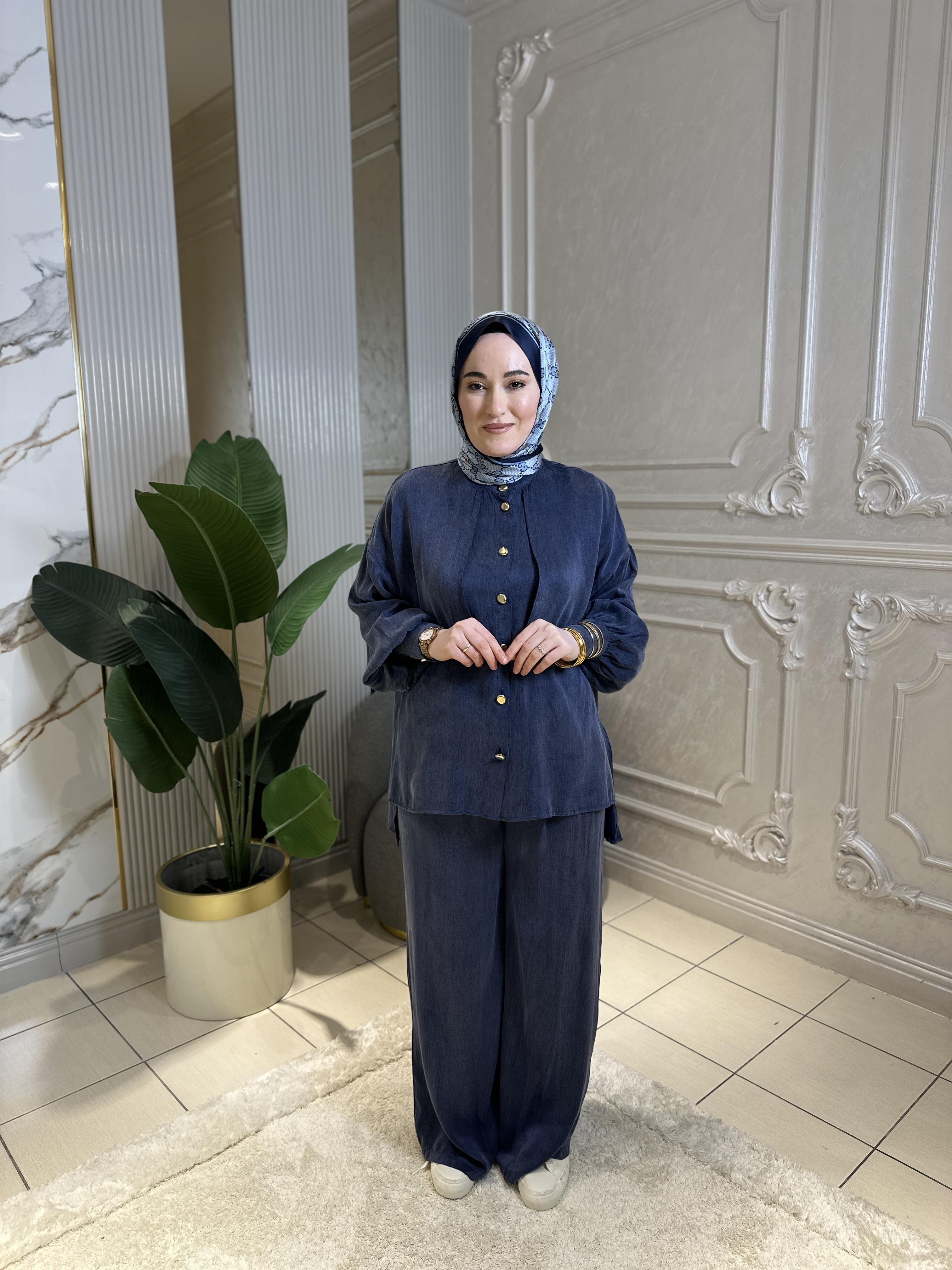 7265 Elena Pelerinli Modal Takım