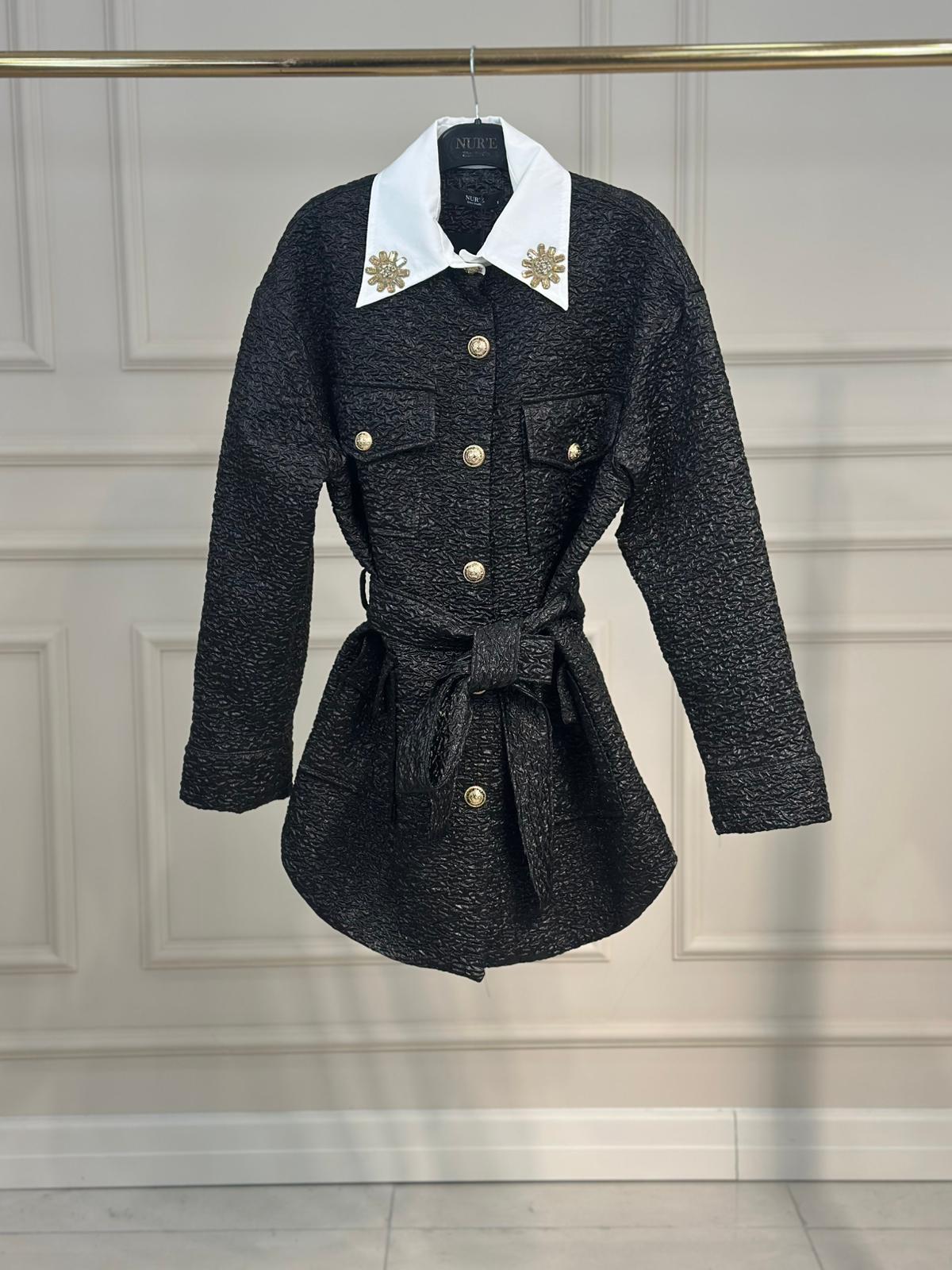 8000 Poplin Yaka Jakar Ceket