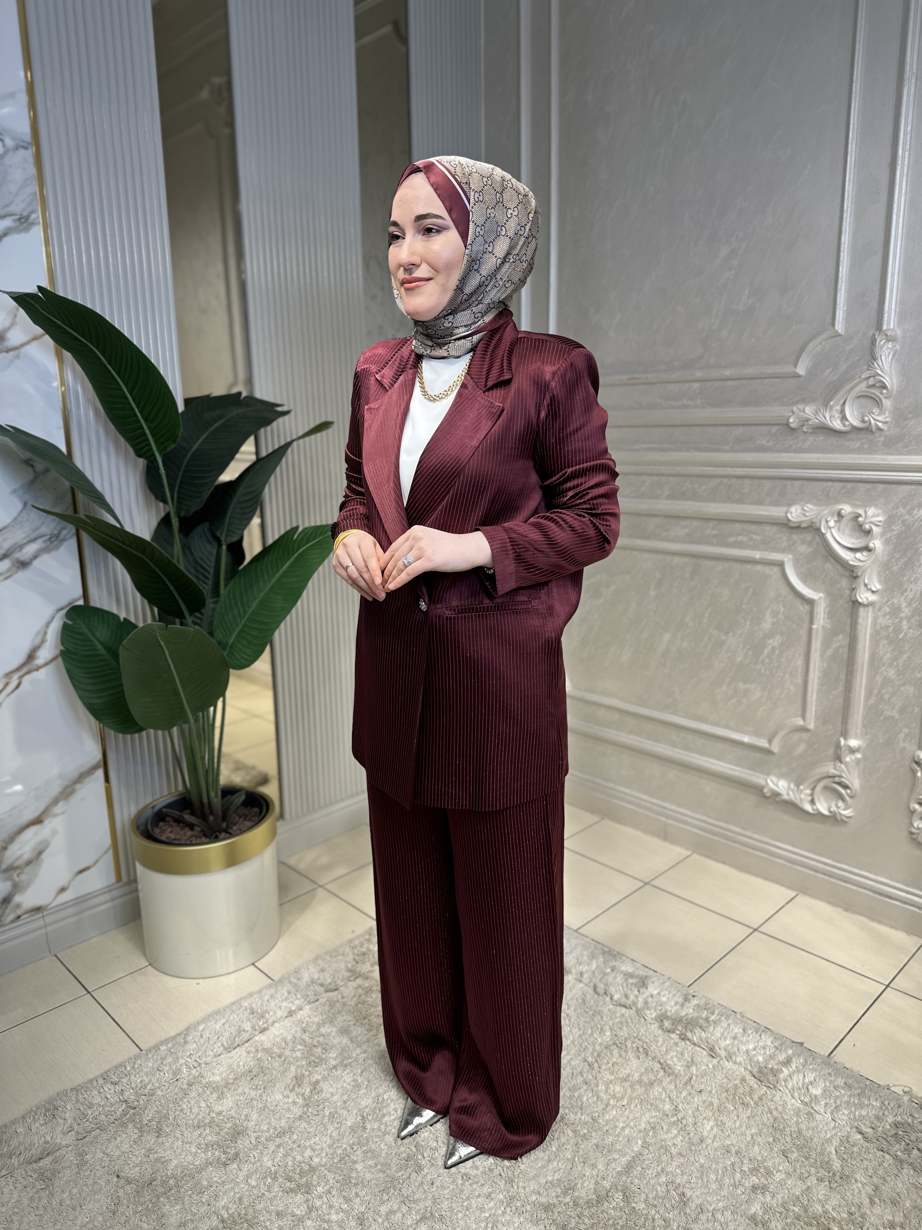 8560 Blazer Ceketli Pantolon Takım
