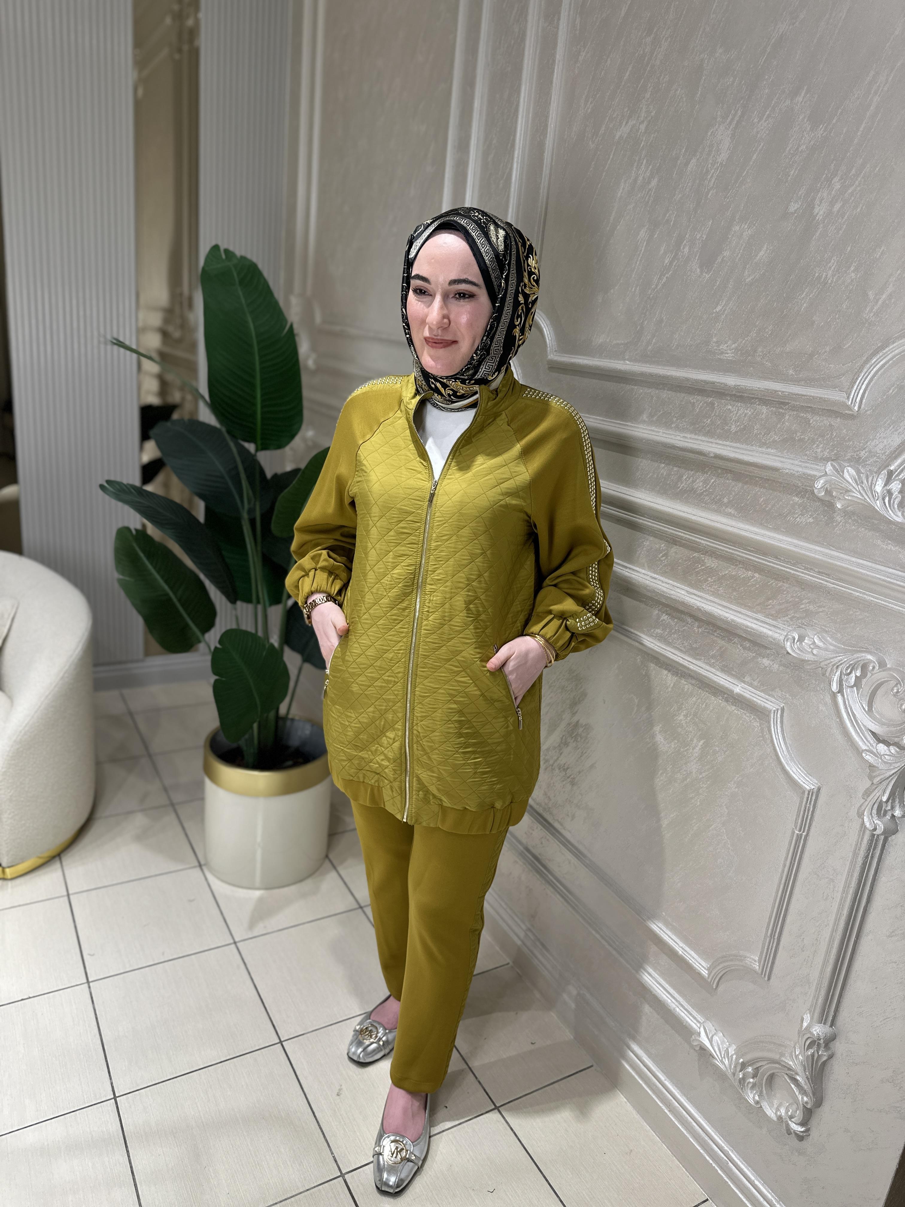 Ak30910 Oysho Pantolonlu Takım