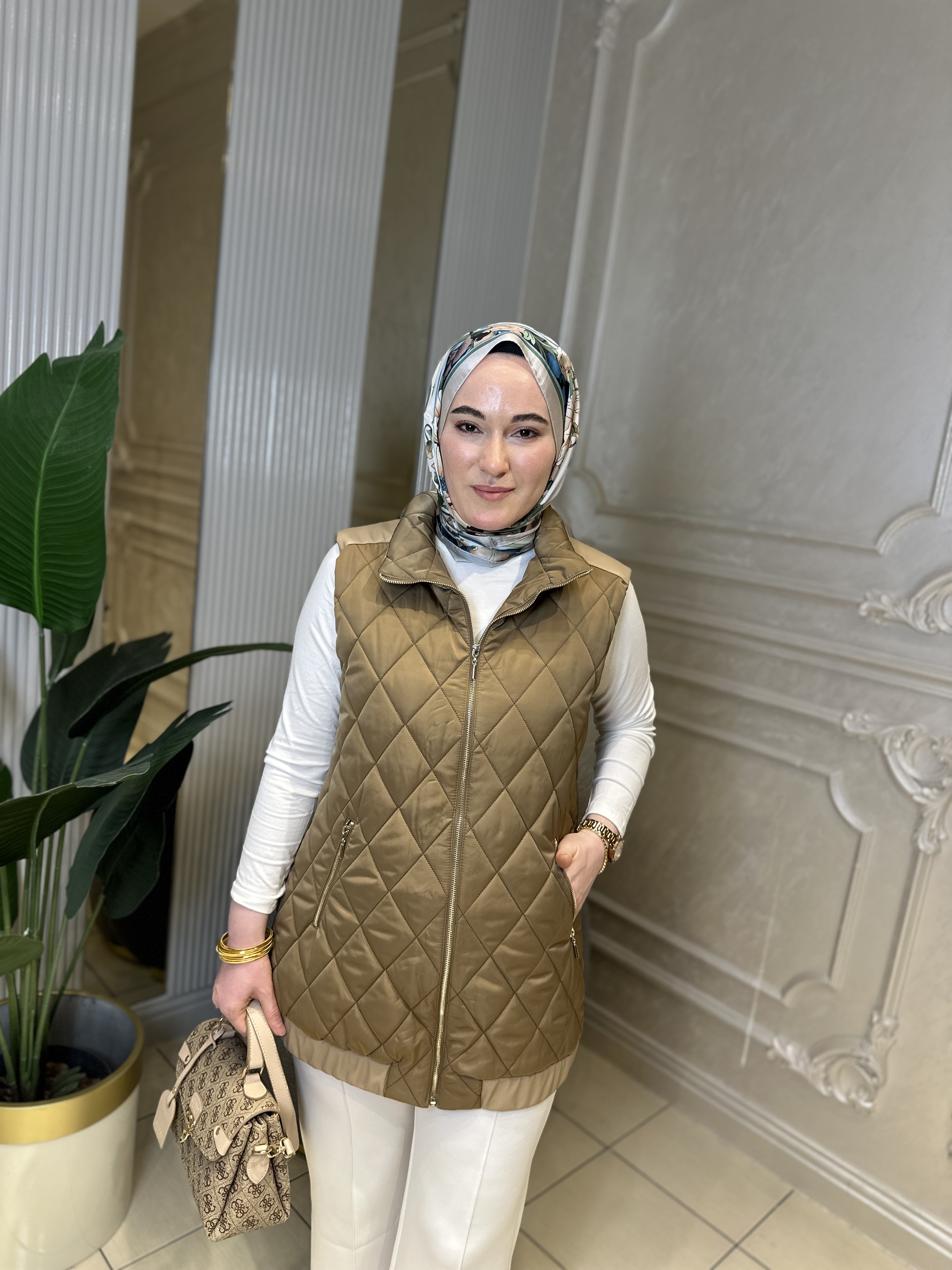 Ak30965 Kapitone Yelek