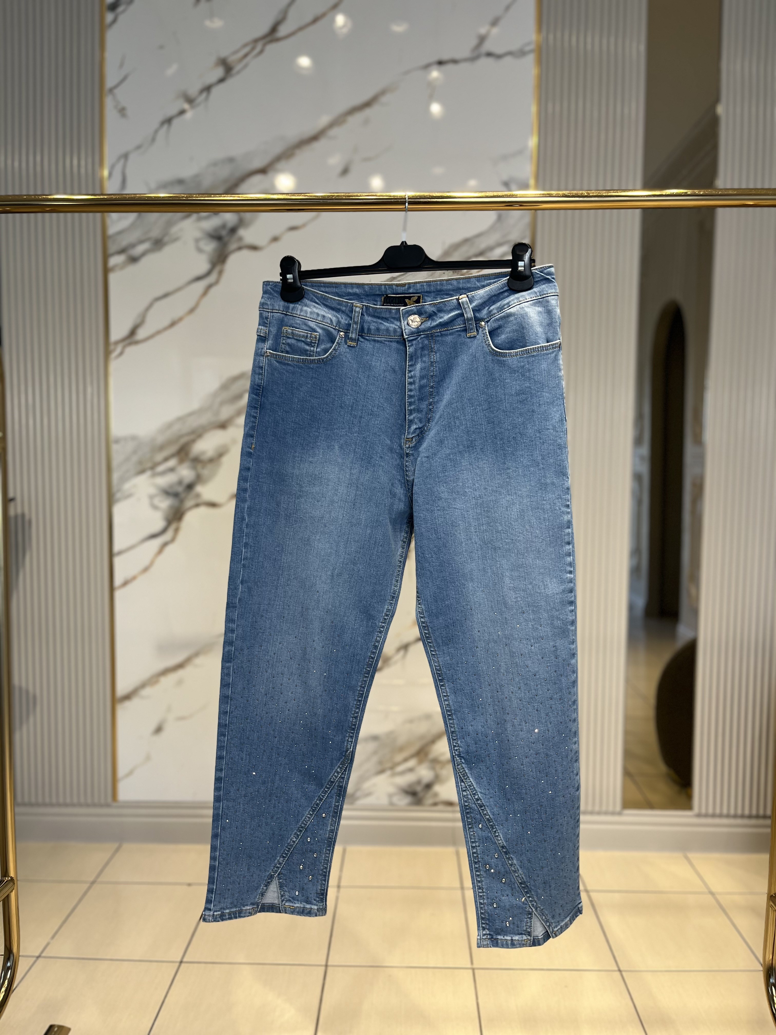La Carte 6018 Taşlı Mom Jean