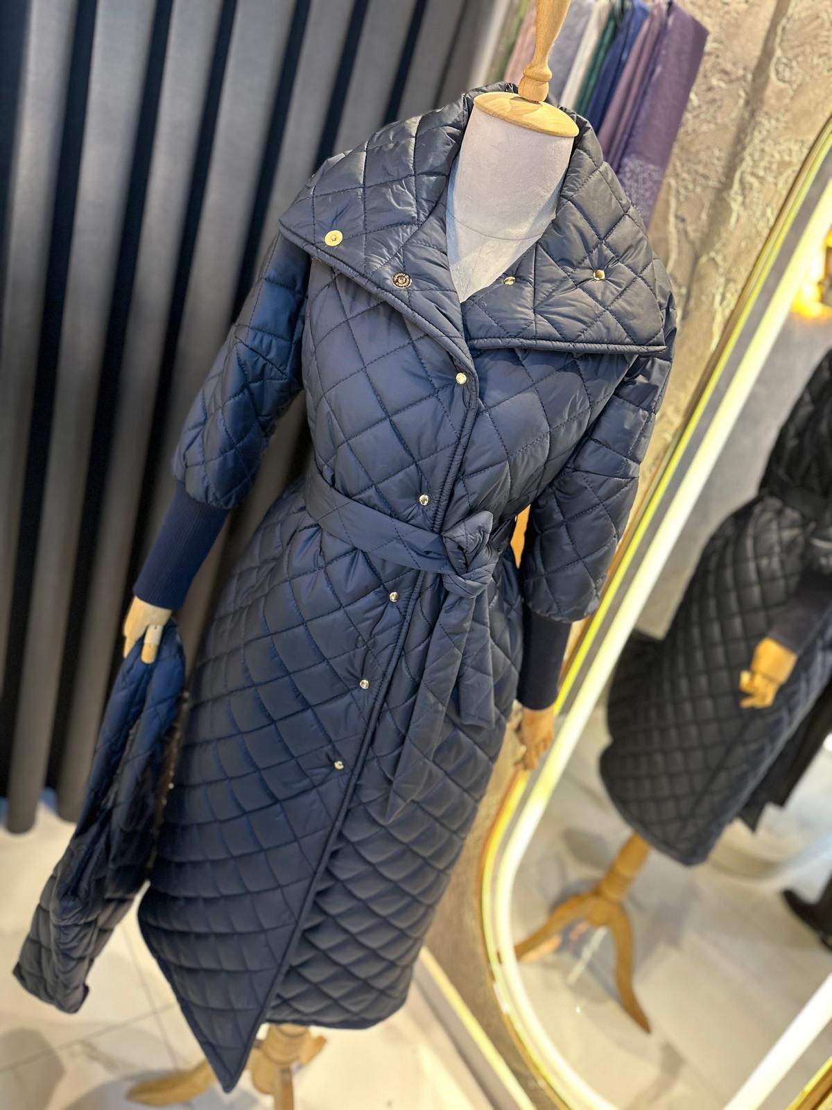 Missemramiss 4104 Çantalı Kapitone Kaban