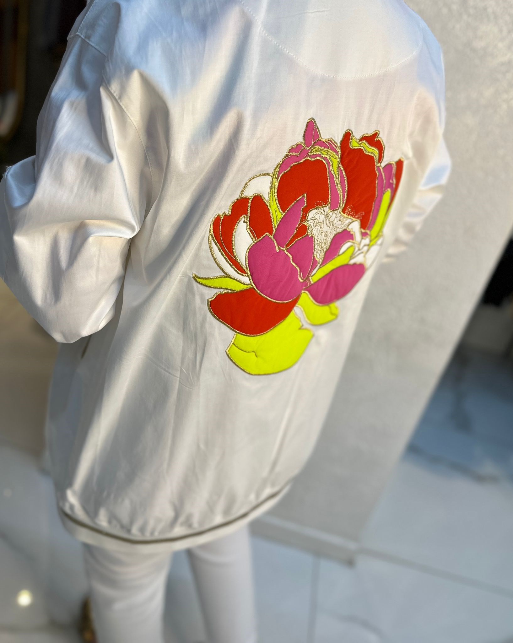Missemramiss4358 Nakışlı Saten Viscon Bomber