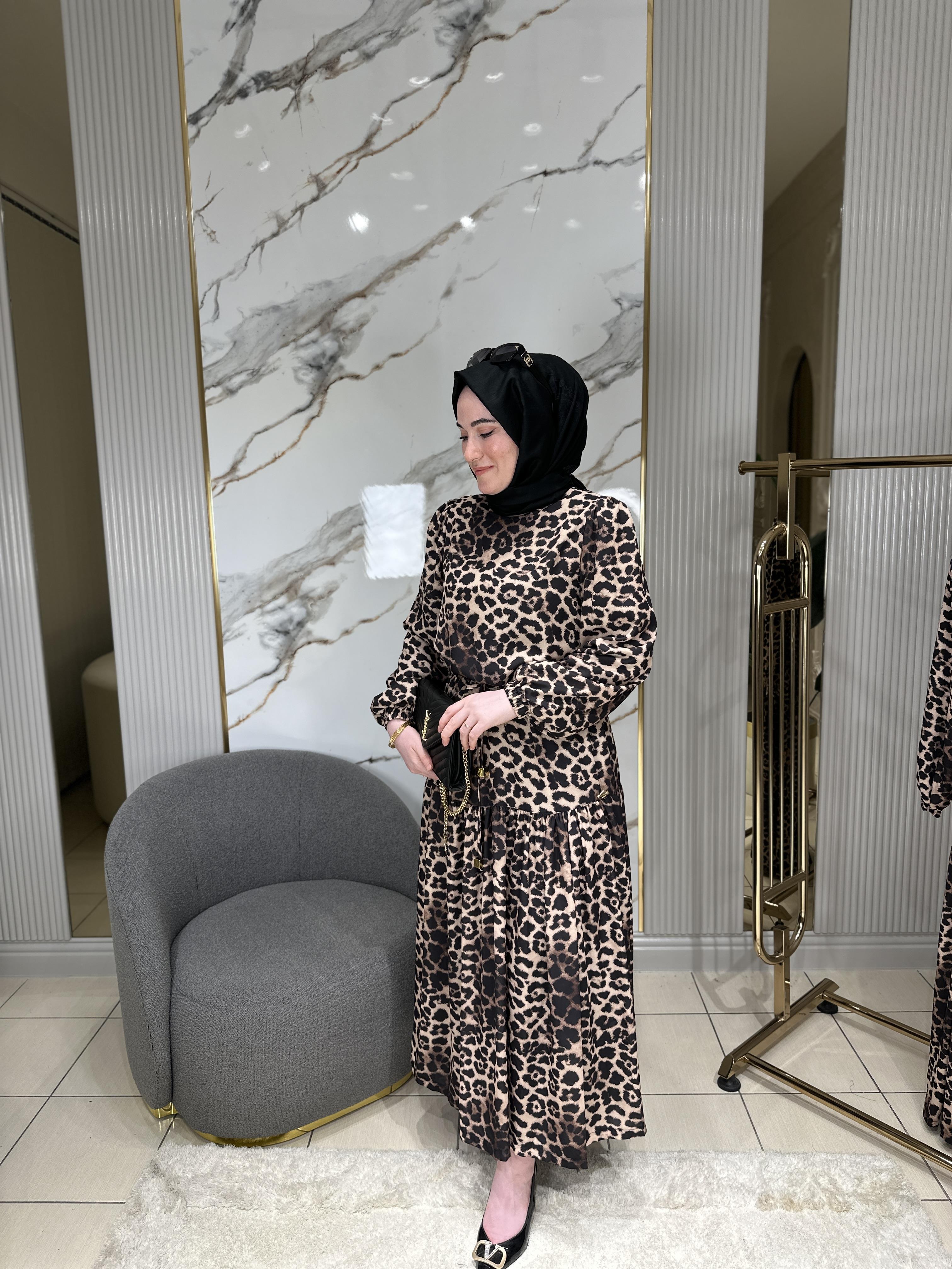Missemramiss4686 Leopar Elbise