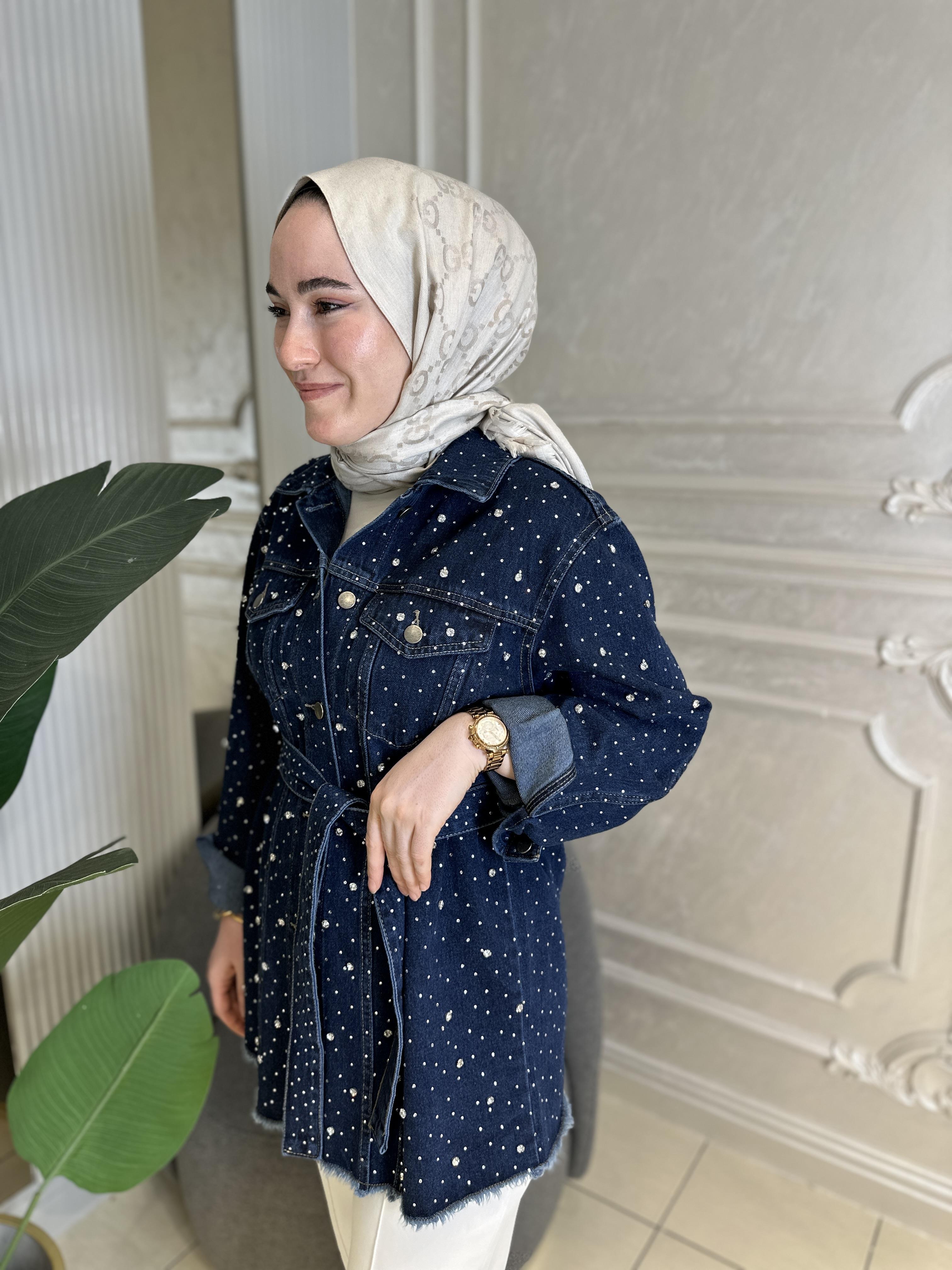 Mrw113 Sparkle Denim Ceket