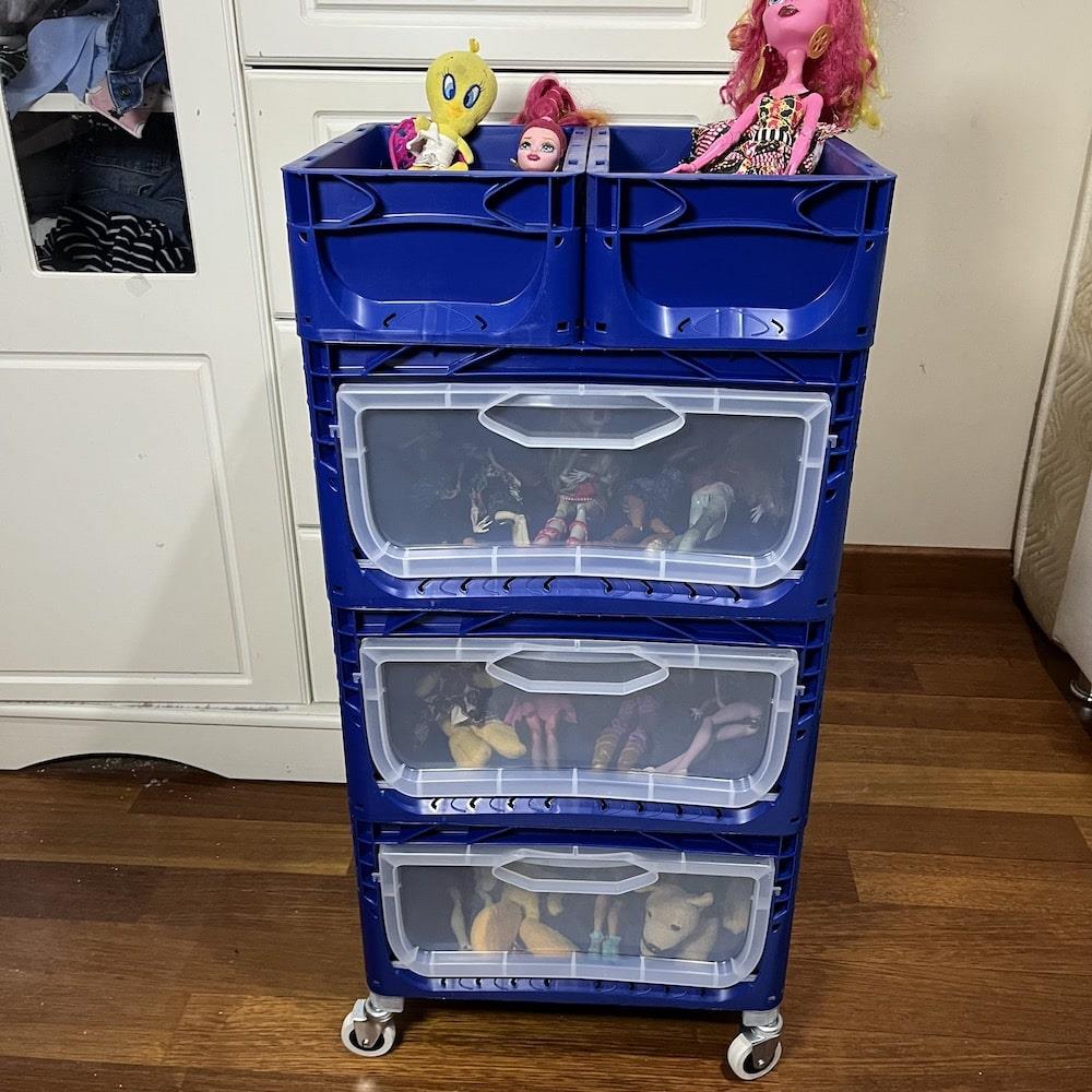 Magic Kombo 3R Koyu Mavi - Çok Amaçlı Raf & Dolap 40x30x83 cm - 73