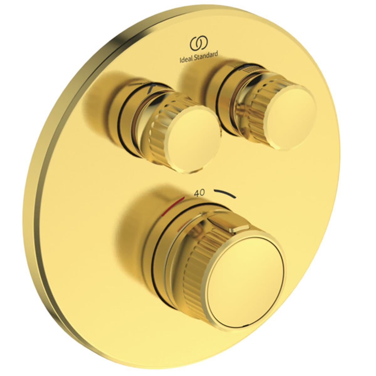 Ankastre Banyo BataryasıIdeal StandardA7296A2Ideal StandardCeratherm Navigo Termostatik Ankastre Banyo Bataryası Fırçalanmış AltınCeratherm Navigo Termostatik Ankastre Banyo Bataryası Fırçalanmış Altın