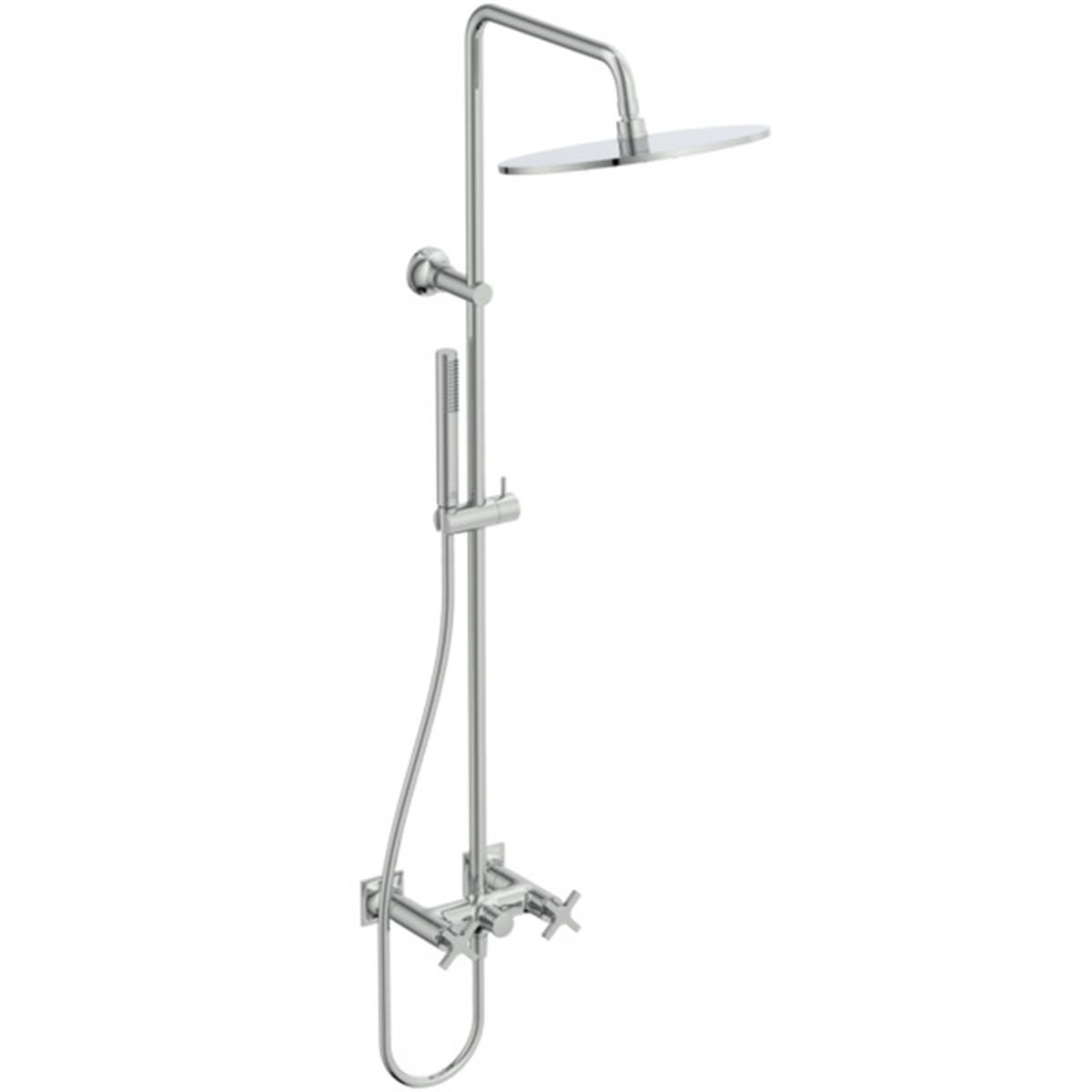 Duş Kolonları ve Duş PanelleriIdeal StandardBD158AAIdeal StandardJoy Neo Cross Duş Sistemi Aplike Duş Bataryası Dahil KromJoy Neo Cross Duş Sistemi Aplike Duş Bataryası Dahil Krom