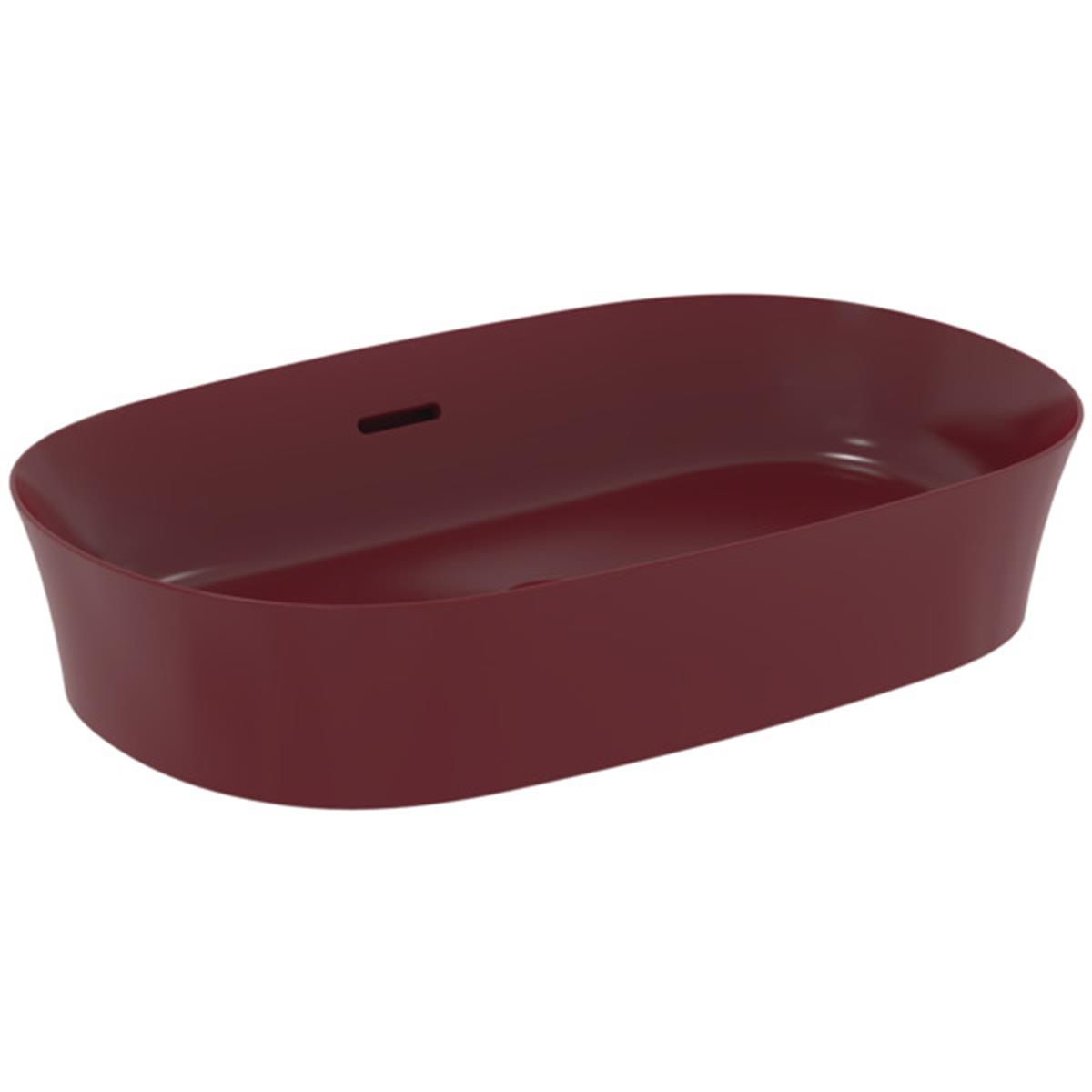 MARKA}Çanak LavabolarE1397V6Ipalyss Tezgah Üstü Oval Çanak Lavabo 60cm-Nar