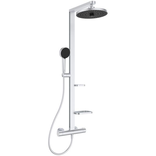 MARKA}Duş Kolonları ve Duş PanelleriBD583SIİdeal Standard Ceratherm Alu+ Termostatik Duş Sistemi-Silver
