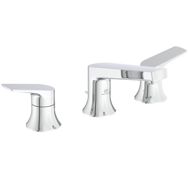 MARKA}Tezgah Üstü Lavabo BataryasıBD661AAİdeal Standard La Dolce Vita 3 Delikli Lavabo Bataryası-Chrome-Sifon Kumandalı