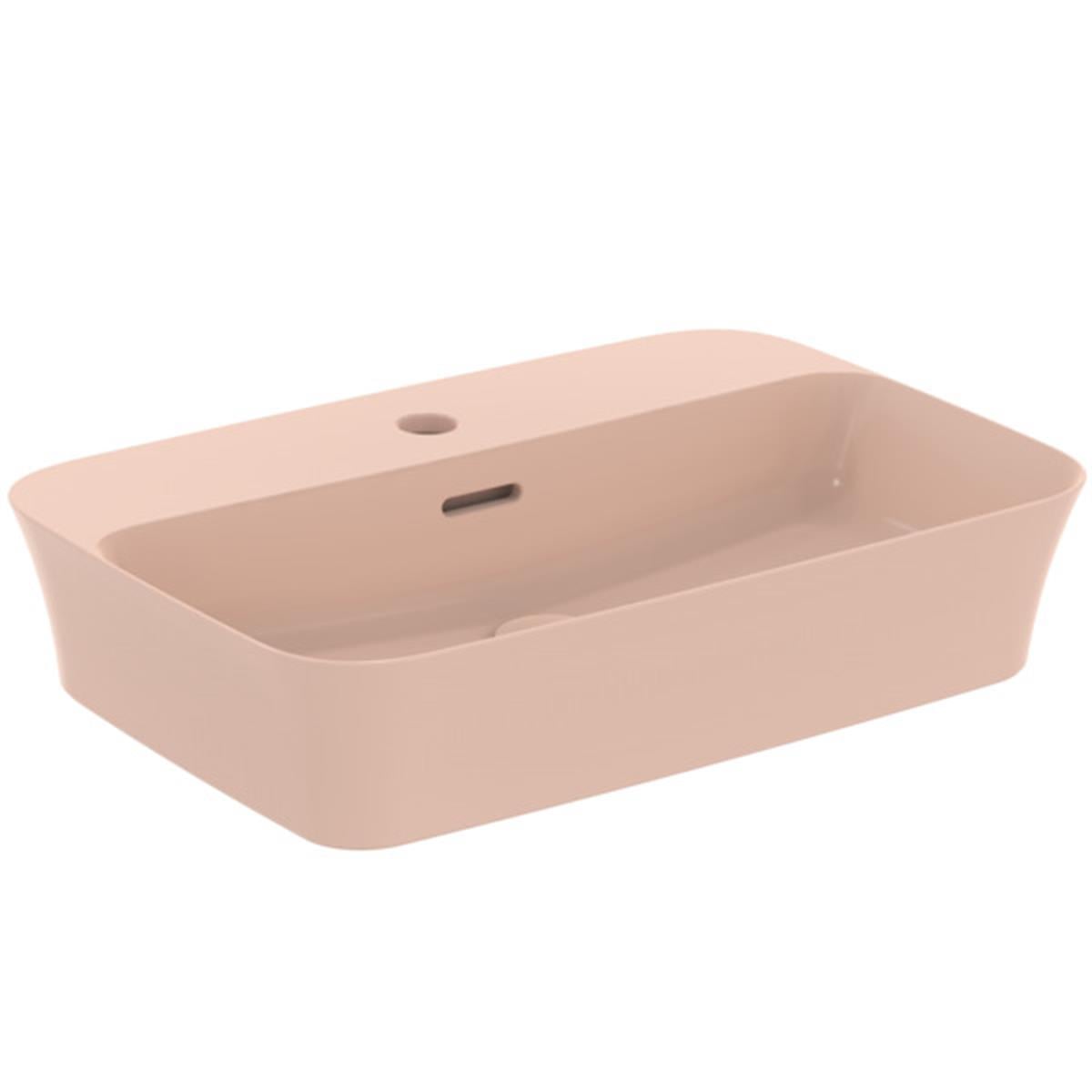 MARKA}Tezgah Üstü LavabolarE2077V7Ipalyss Tezgah Üstü Lavabo 55cm-Pudra