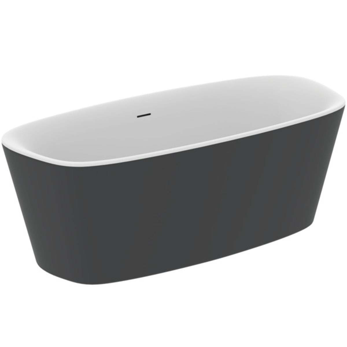 KüvetlerIdeal StandardK8720V3Ideal StandardDEA Freestanding Küvet 170x75 cm Mat Beyaz-Mat Siyah Bas Aç Sifon KapağıDEA Freestanding Küvet 170x75 cm Mat Beyaz-Mat Siyah Bas Aç Sifon Kapağı