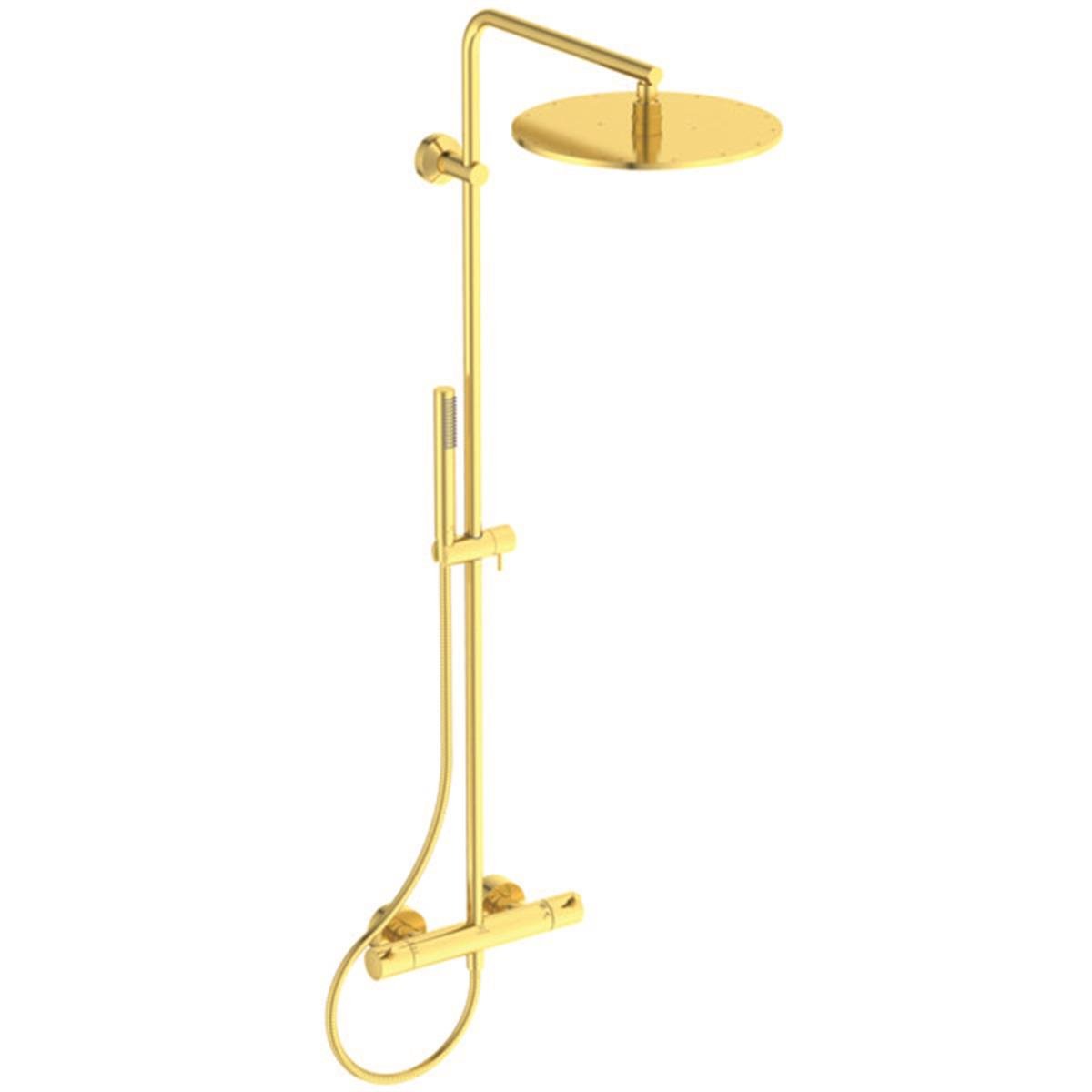 Duş Kolonları ve Duş PanelleriIdeal StandardA7589A2Ideal StandardCeraTherm T125 Termostatik Duş Sistemi Fırçalanmış AltınCeraTherm T125 Termostatik Duş Sistemi Fırçalanmış Altın