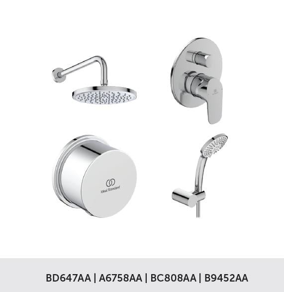 MARKA}Ankastre Banyo BataryasıCeraflex Ankastre Set Chromeİdeal Standard Ceraflex Ankastre Set Chrome