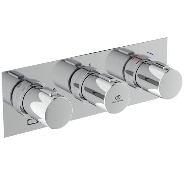 MARKA}Ankastre Banyo BataryasıA7664AAİdeal Standard Ceratherm C100 Termostatik Ankastre Banyo Bataryası-Chrome-KIT1+KIT2-3 Çıkışlı