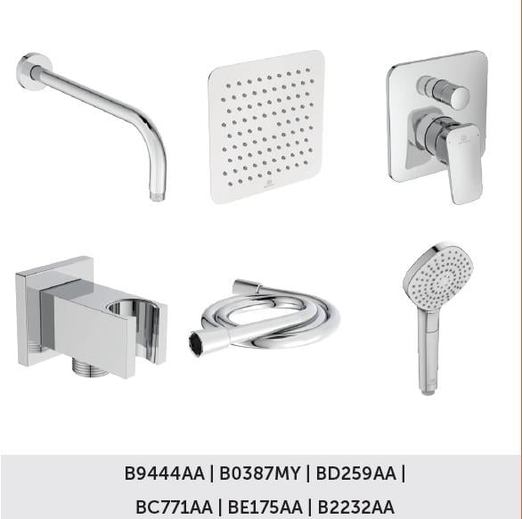 MARKA}Ankastre Banyo BataryasıCeraplan Ankastre Set Chromeİdeal Standard Ceraplan Ankastre Set Chrome