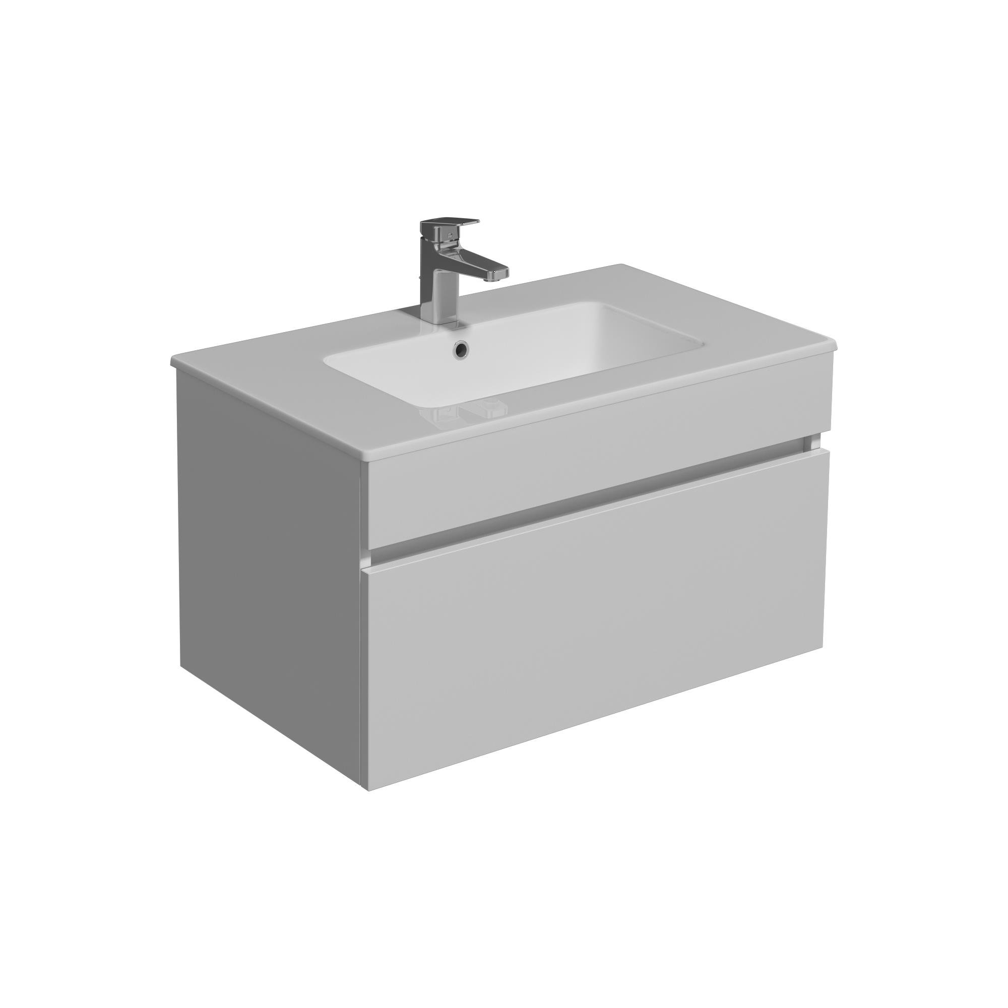 MARKA}Banyo DolaplarıV2081SBVito Alt Dolap 81 cm Beyaz