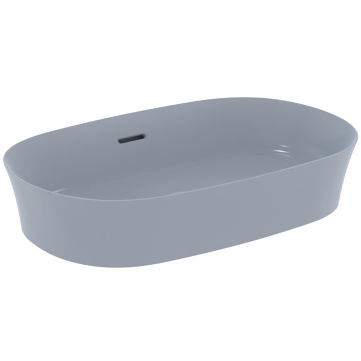 MARKA}Çanak LavabolarE1397X8Ipalyss Tezgah Üstü Oval Çanak Lavabo 60cm-Barut