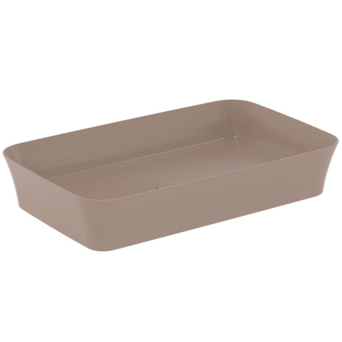 MARKA}Çanak LavabolarE1886V4Ipalyss Tezgah Üstü Dikdörtgen Çanak Lavabo 65cm-Kaşmir